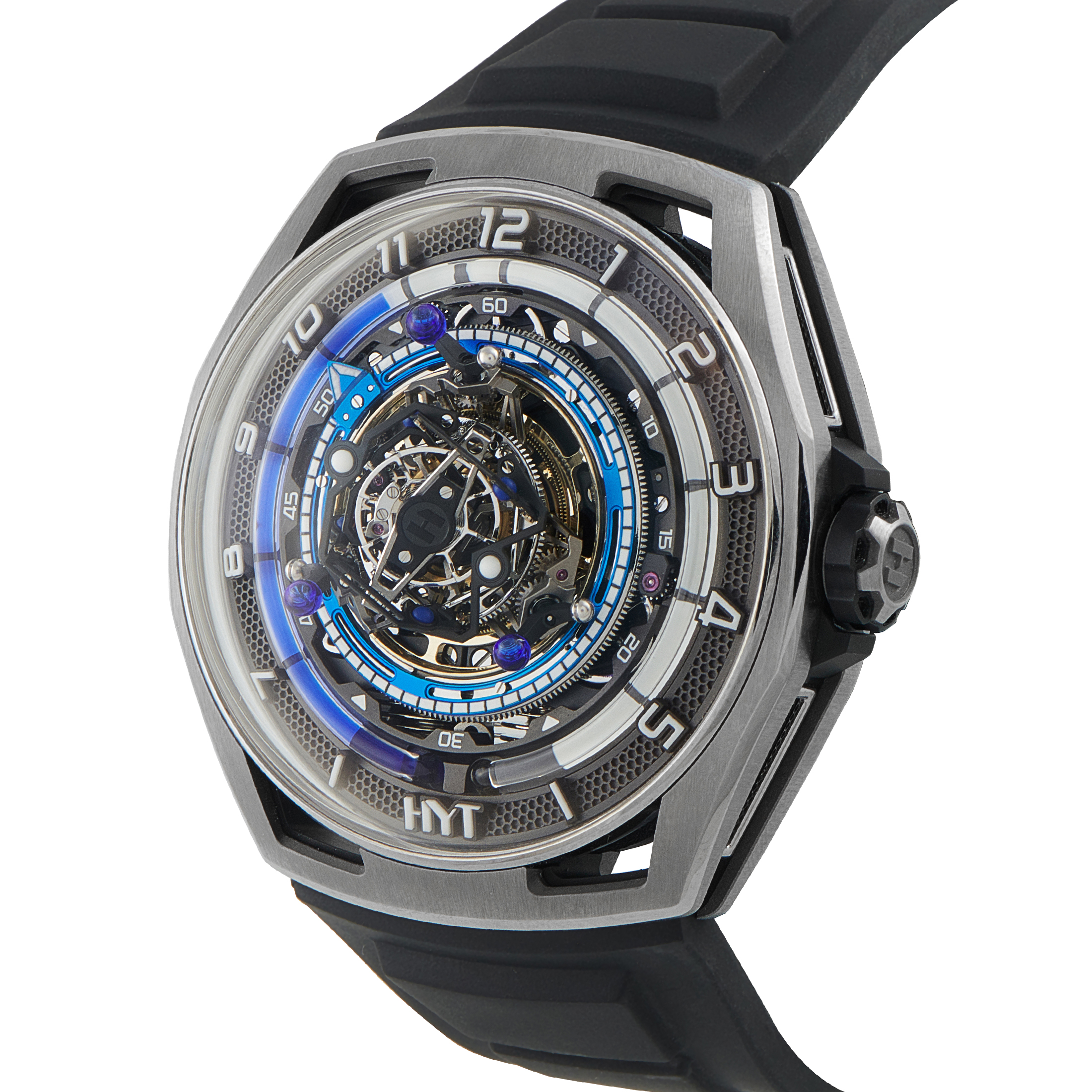 HYT Conical Tourbillon Titanium Blue Watch H03068-A - Image 2