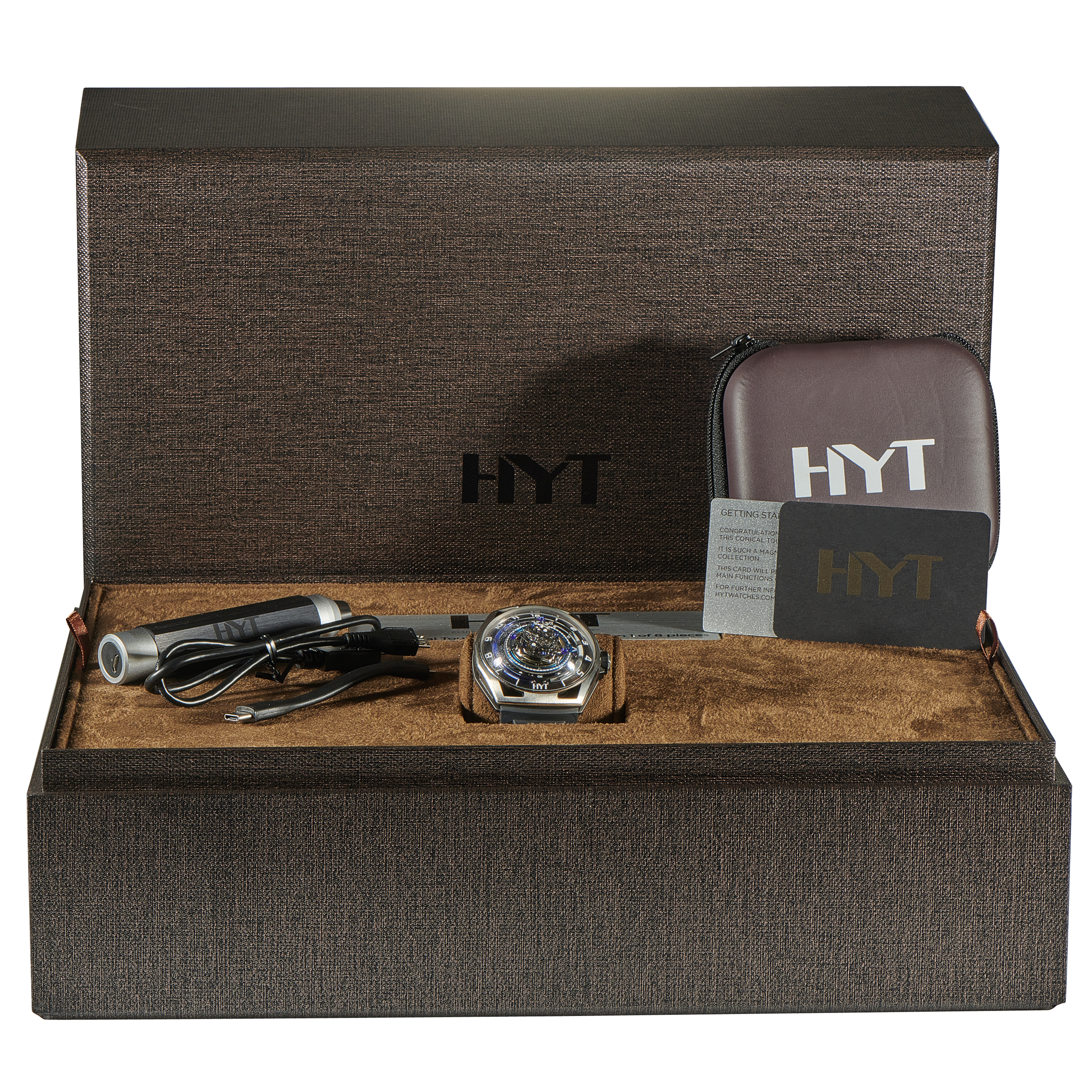 HYT Conical Tourbillon Titanium Blue Watch H03068-A - Image 5