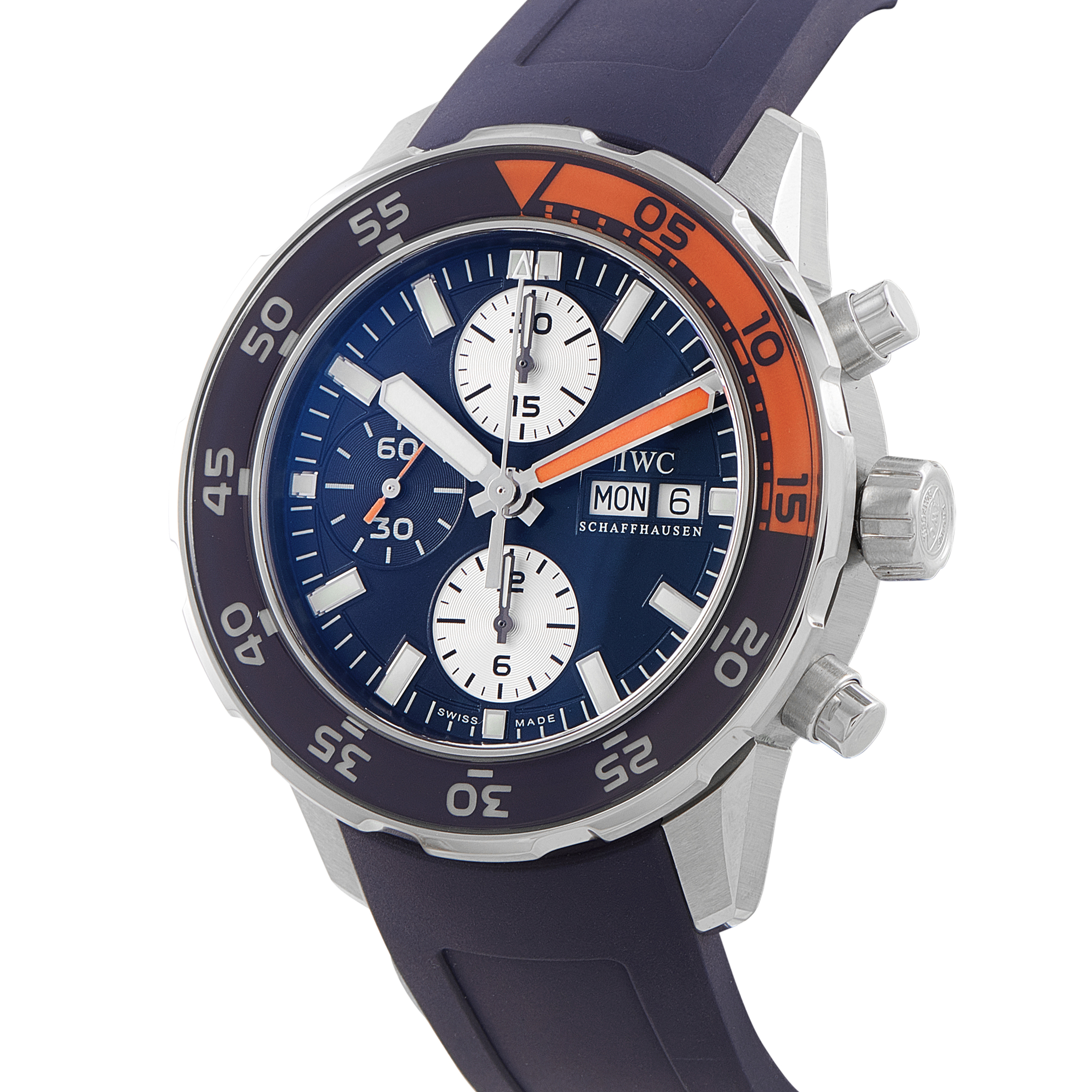 IWC Aquatimer Chronograph Blue Dial Steel Watch iw3767-04 - Image 2