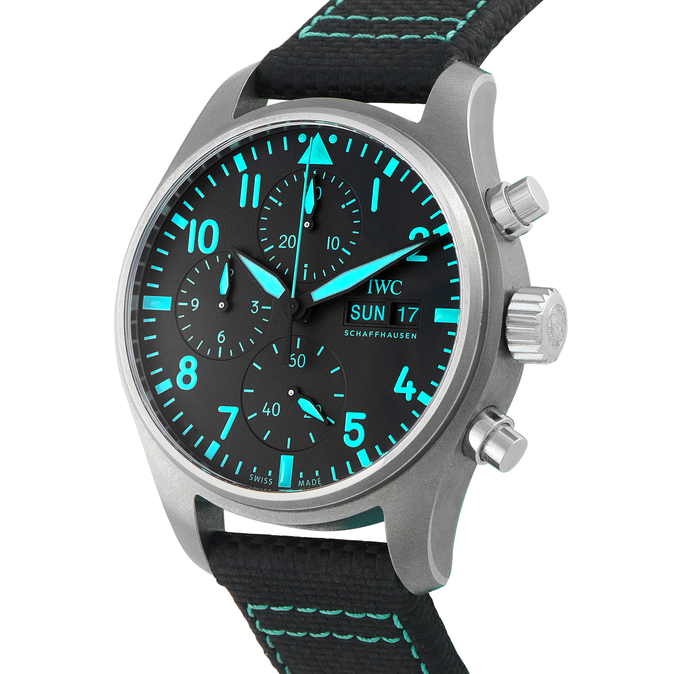 IWC Pilot's Chronograph Mercedes-AMG PETRONAS Formula One™ Team Titanium Watch IW388108 - Image 2
