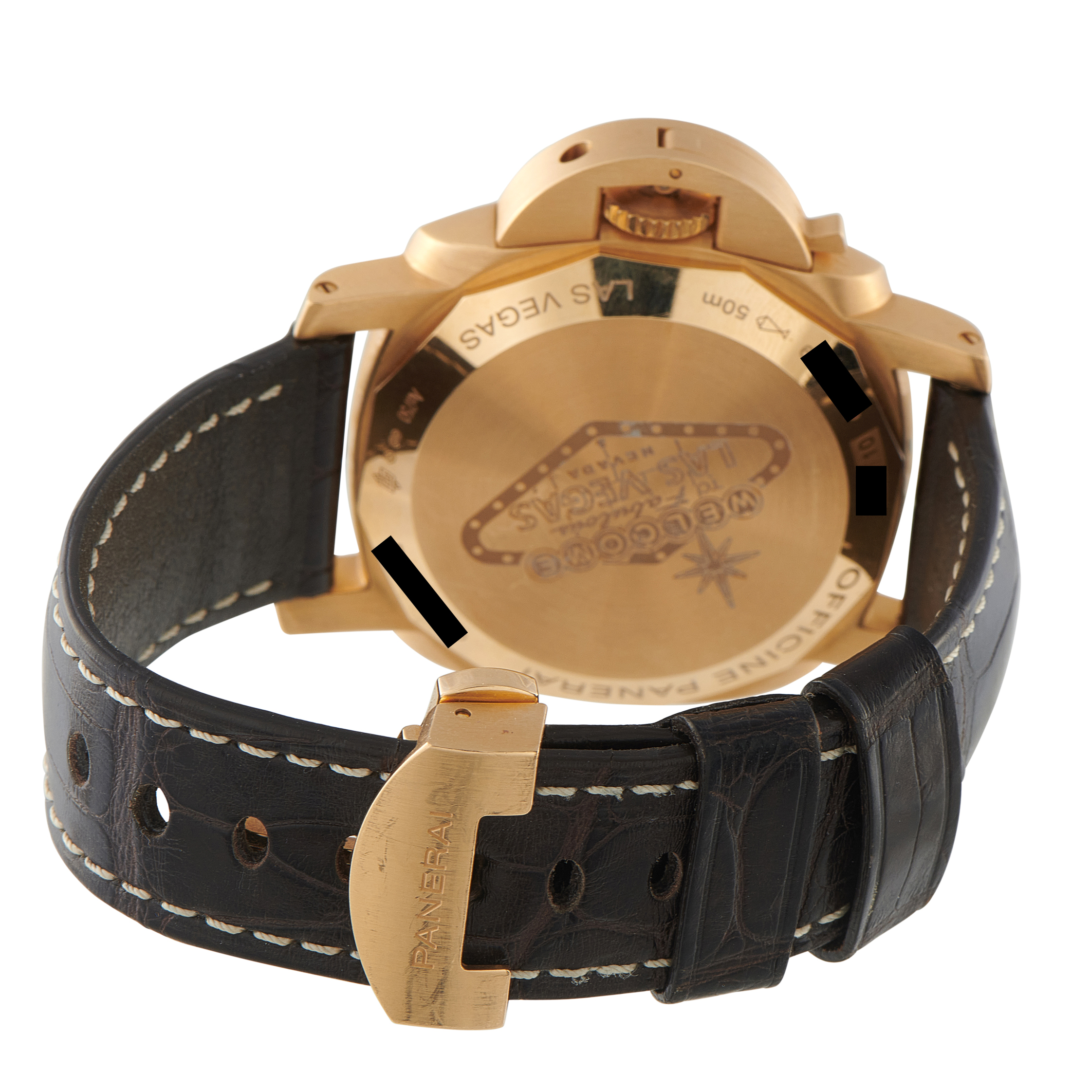 Officine Panerai Luminor GMT 18K Pink Gold Limited Edition Watch pam00491 - Image 4