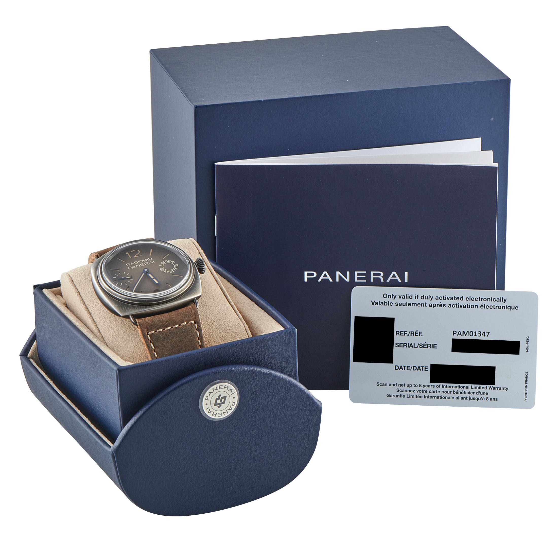 Officine Panerai Radiomir Otto Giorni Brunito eSteel™ Watch PAM01347 - Image 5