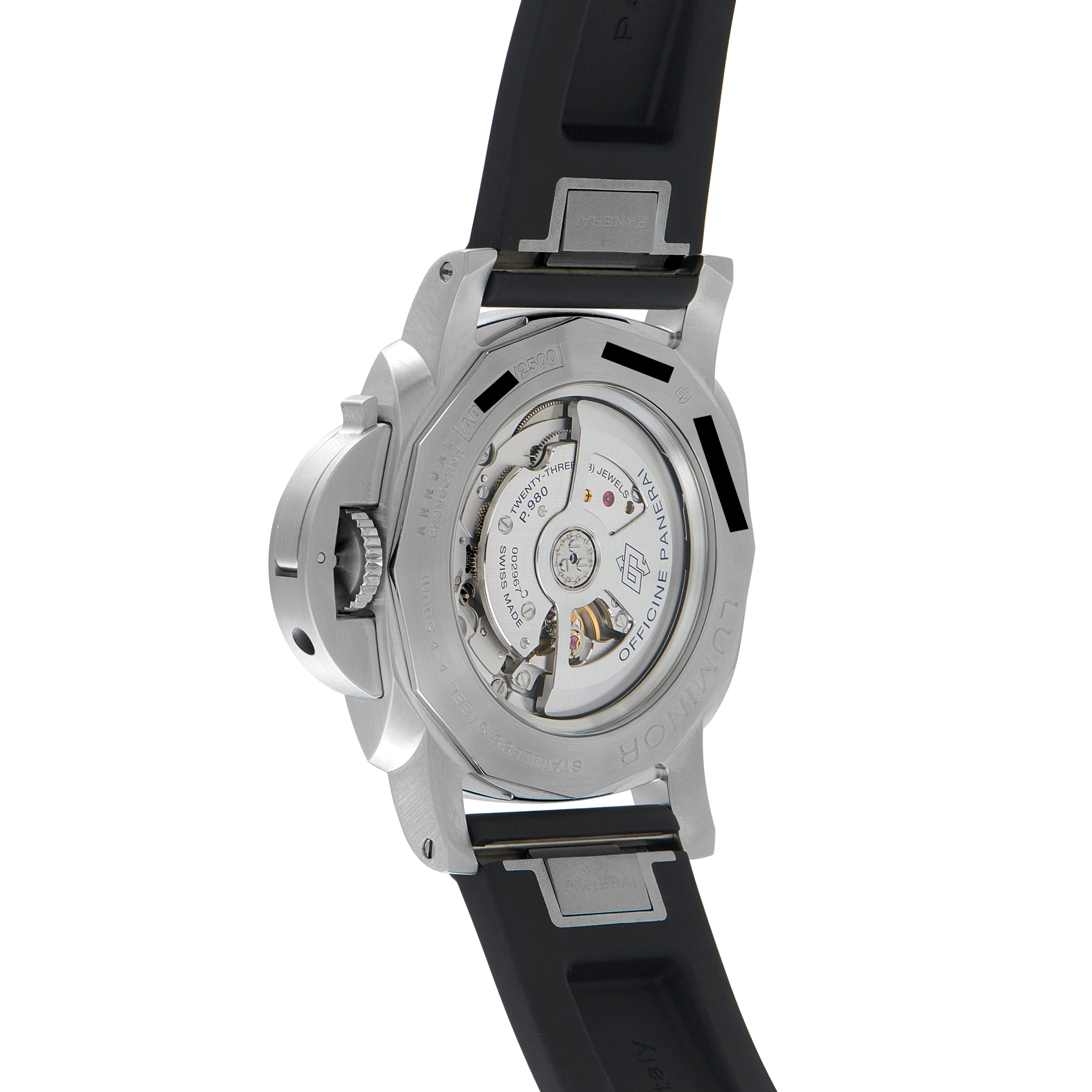 Officine Panerai Luminor Marina Steel Watch Pam03312 - Image 3