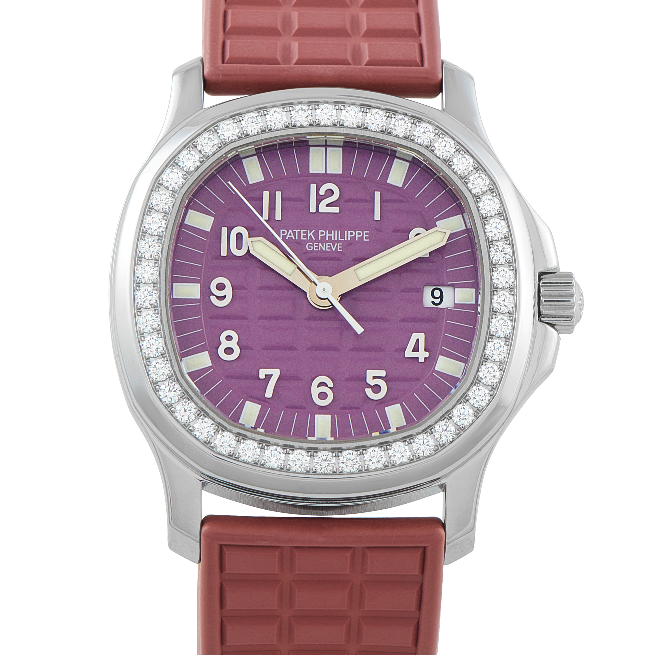 Patek Philippe Aquanaut Luce Pink Dial Steel Watch 5067A