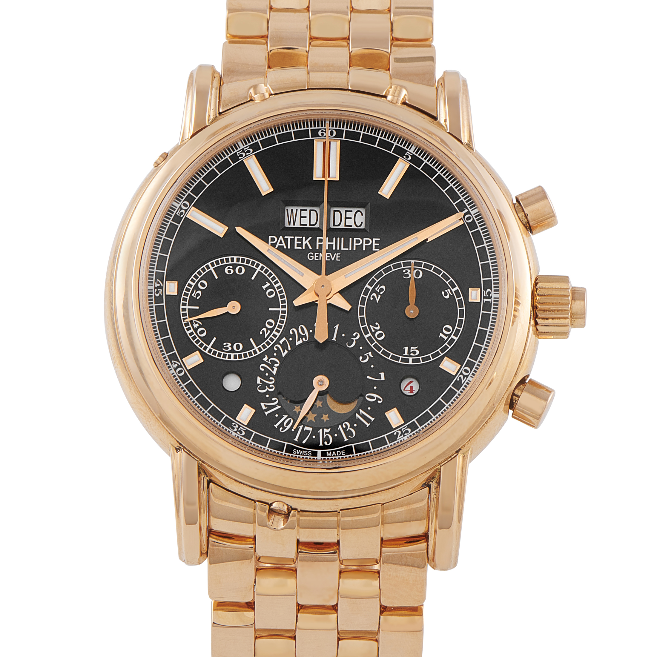 Patek Philippe Grand Complications Split-Seconds Perpetual Calendar Chronograph Rose Gold Watch 5204/1r-001