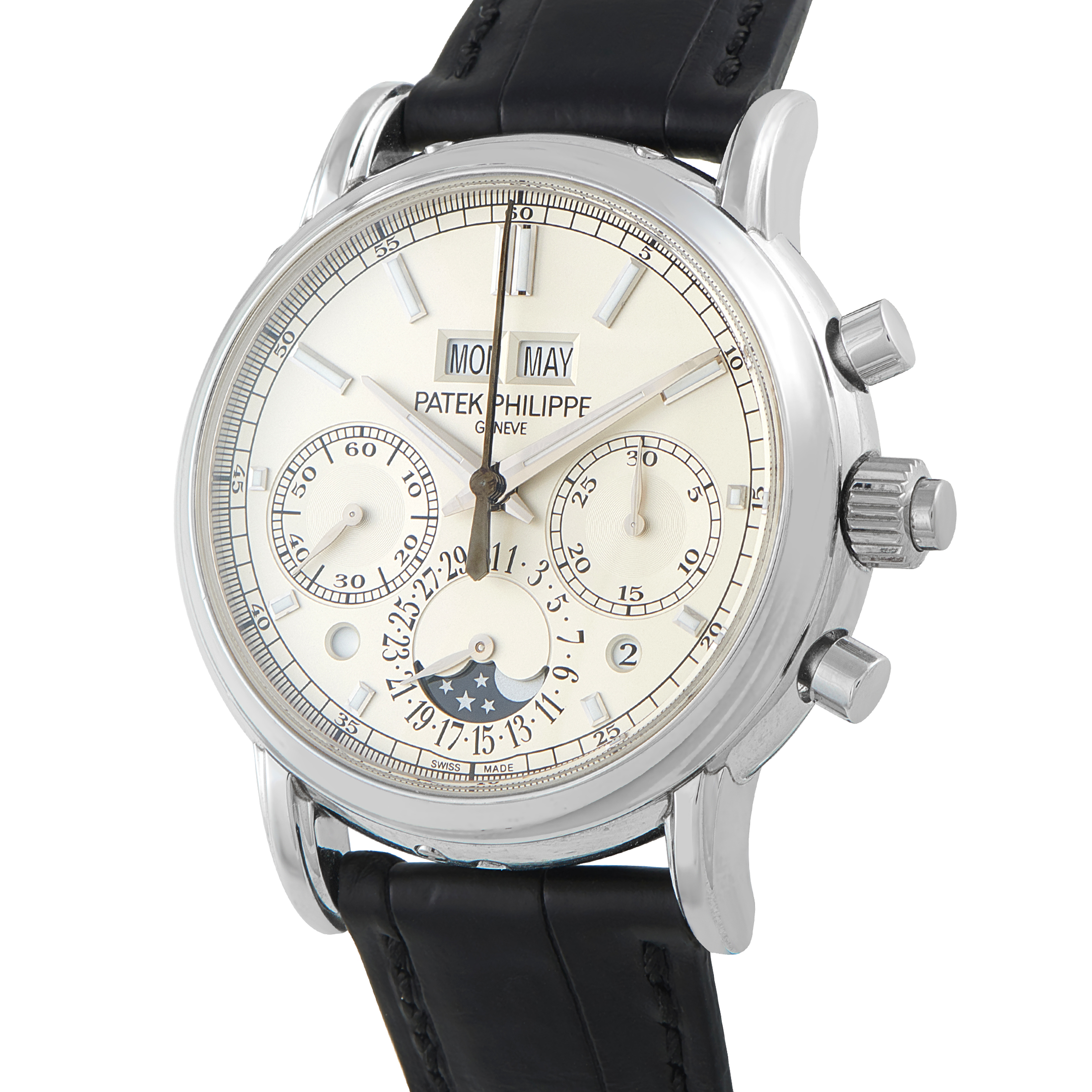 Patek Philippe Grand Complications Perpetual Calendar Split-Seconds Chronograph Platinum Watch 5204p-010 - Image 2