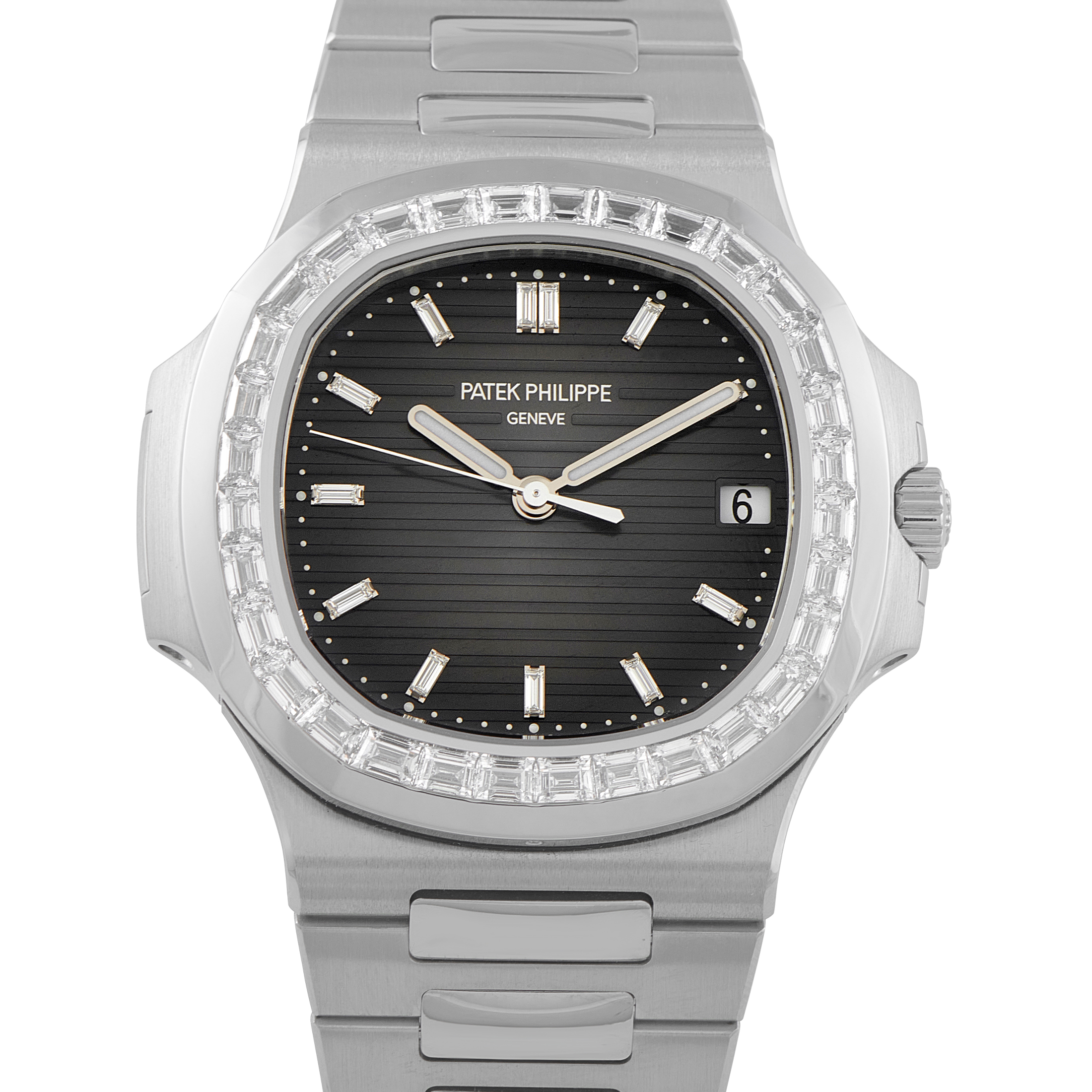 Patek Philippe Nautilus Diamond and Platinum Watch 5711/110P-001