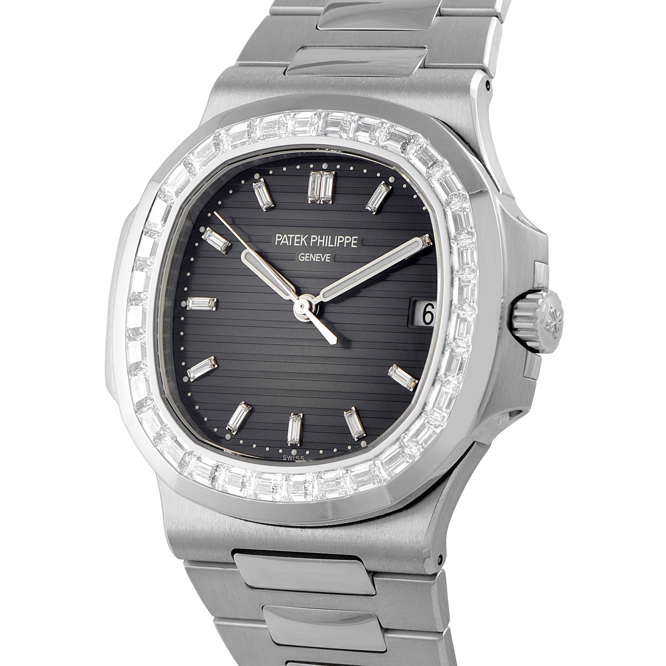 Patek Philippe Nautilus Diamond and Platinum Watch 5711/110P-001 - Image 2