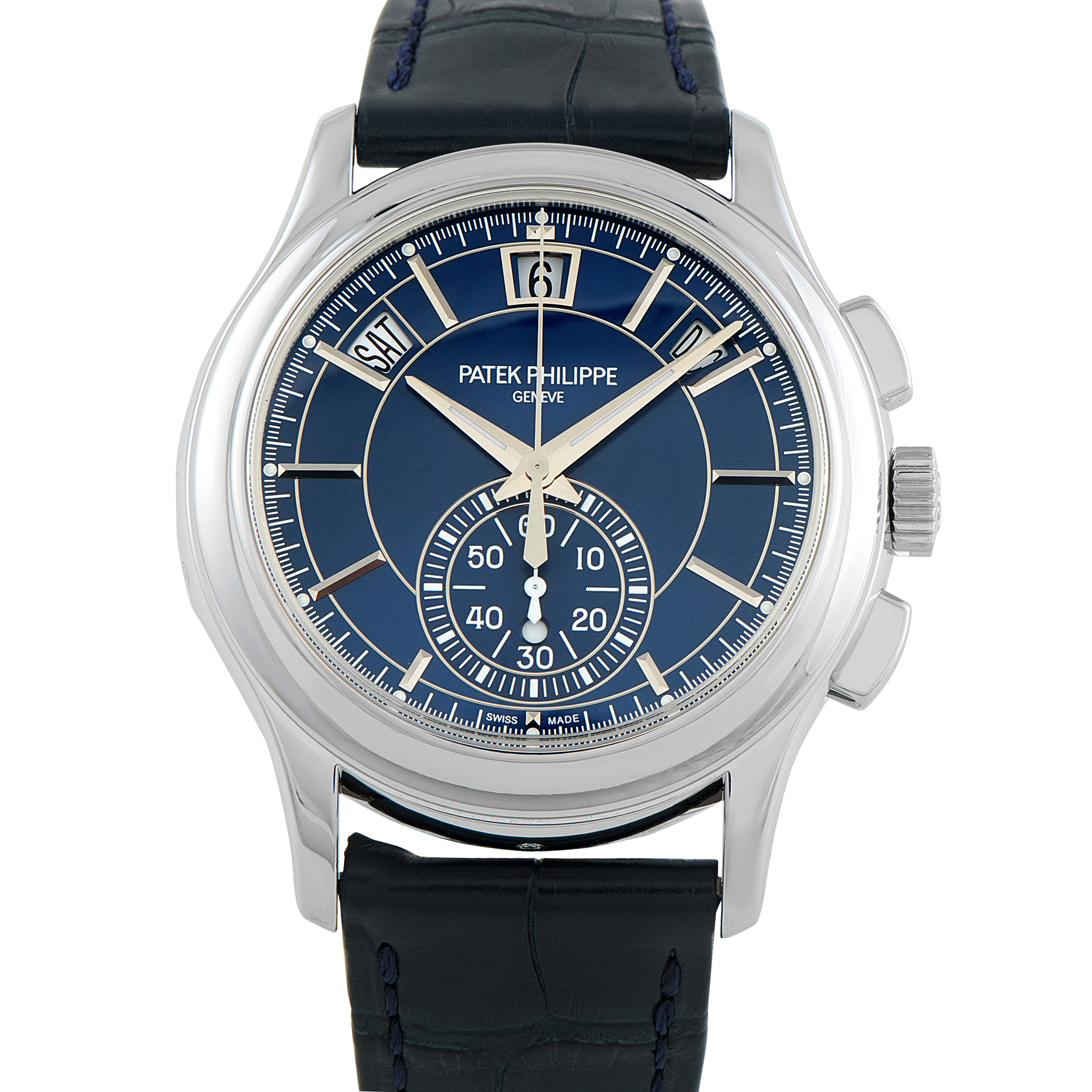 Patek Philippe Flyback Chronograph Annual Calendar Platinum Watch 5905P-001