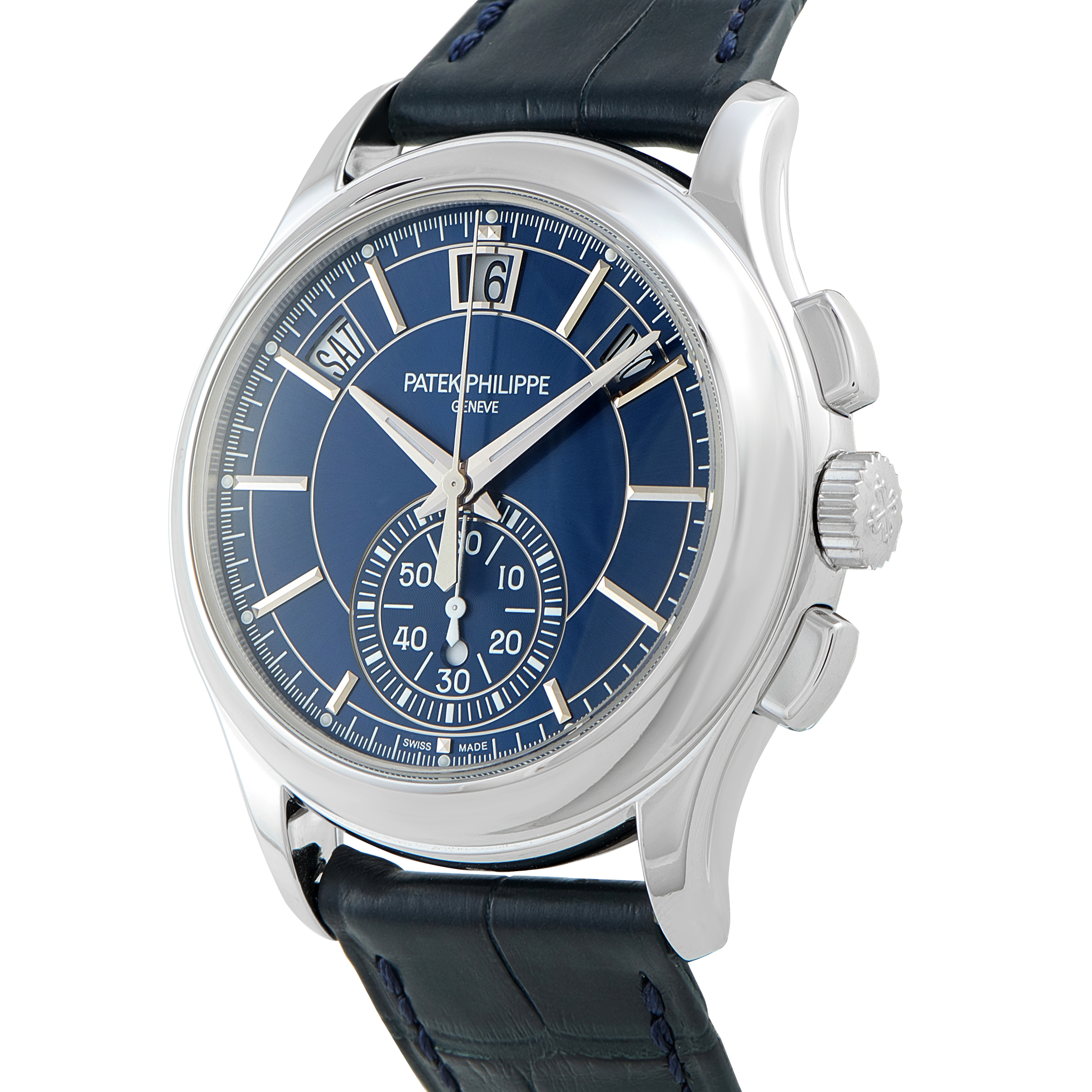 Patek Philippe Flyback Chronograph Annual Calendar Platinum Watch 5905P-001 - Image 2