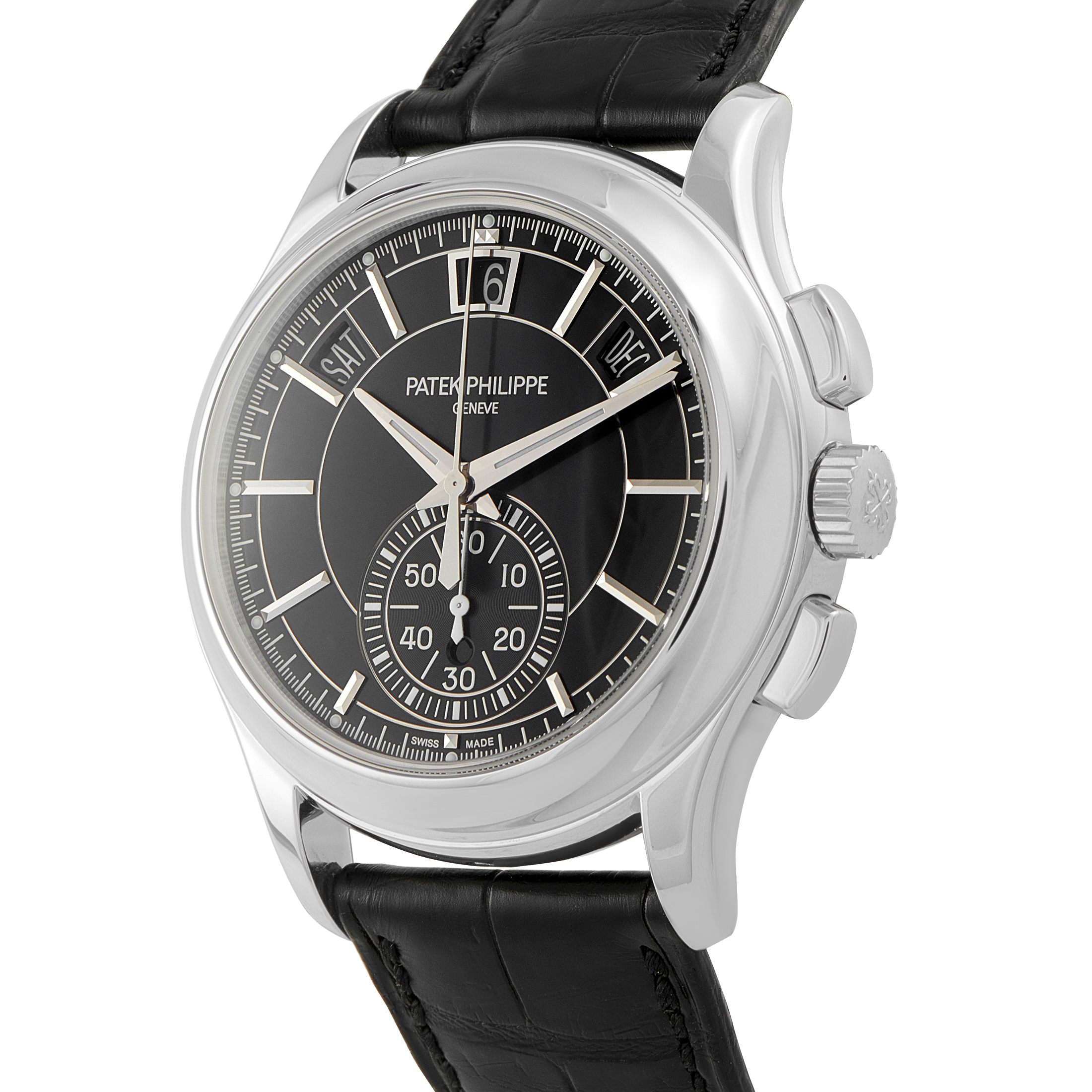 Patek Philippe Complications Annual Calendar Chronograph Platinum Watch 5905p-010 - Image 2