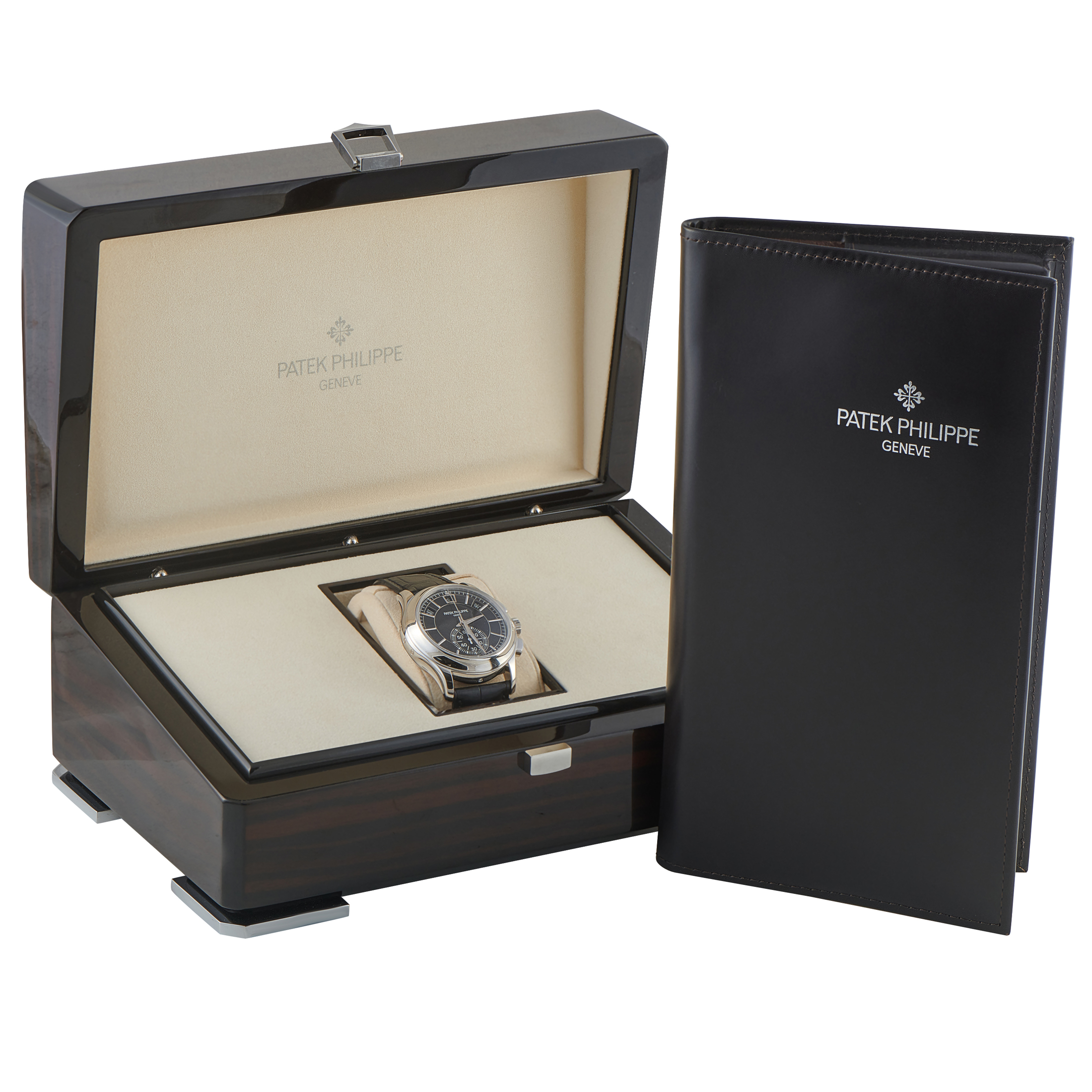 Patek Philippe Complications Annual Calendar Chronograph Platinum Watch 5905p-010 - Image 5