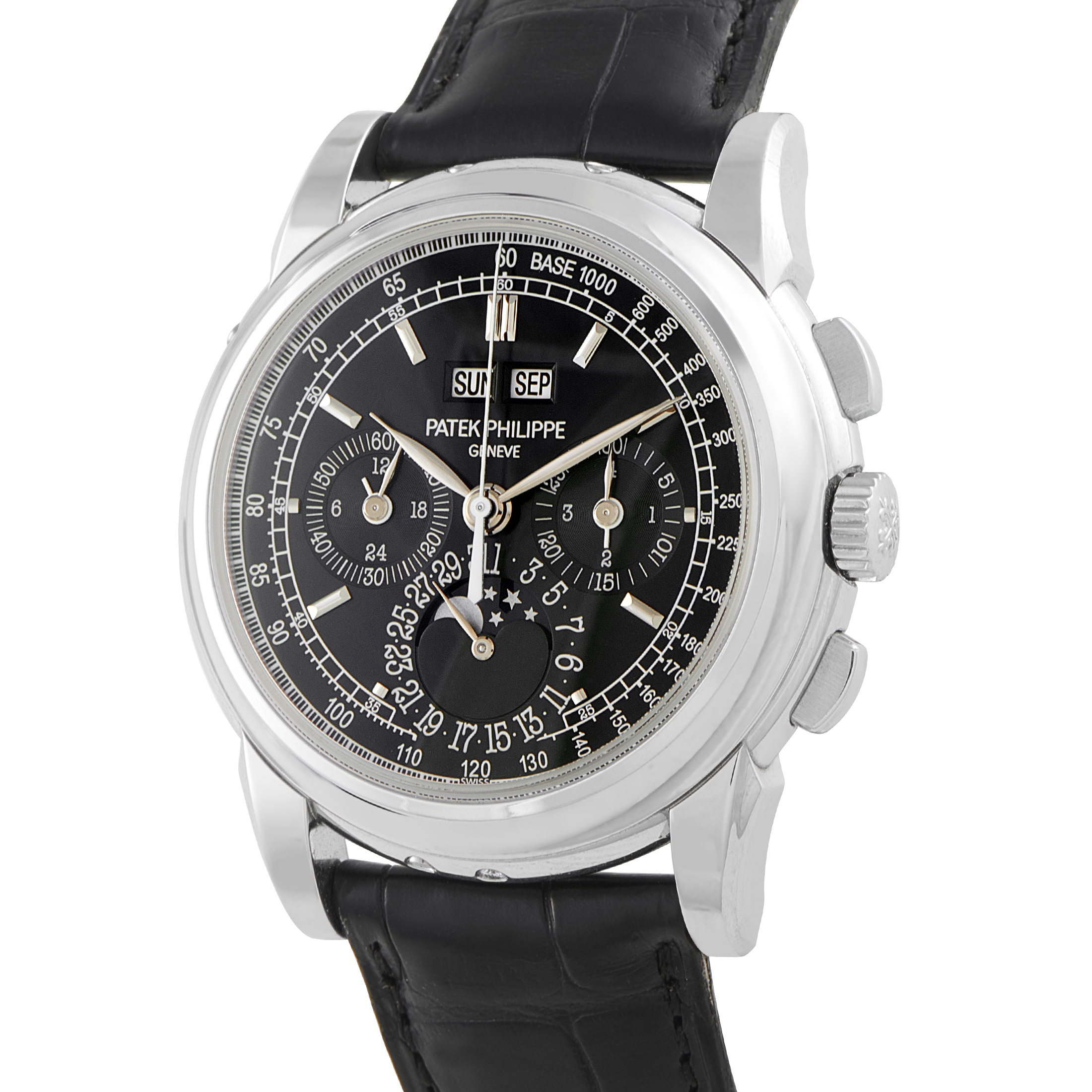 Patek Philippe Grand Complications Perpetual Calendar Chronograph Platinum Watch 5970P-001 - Image 2