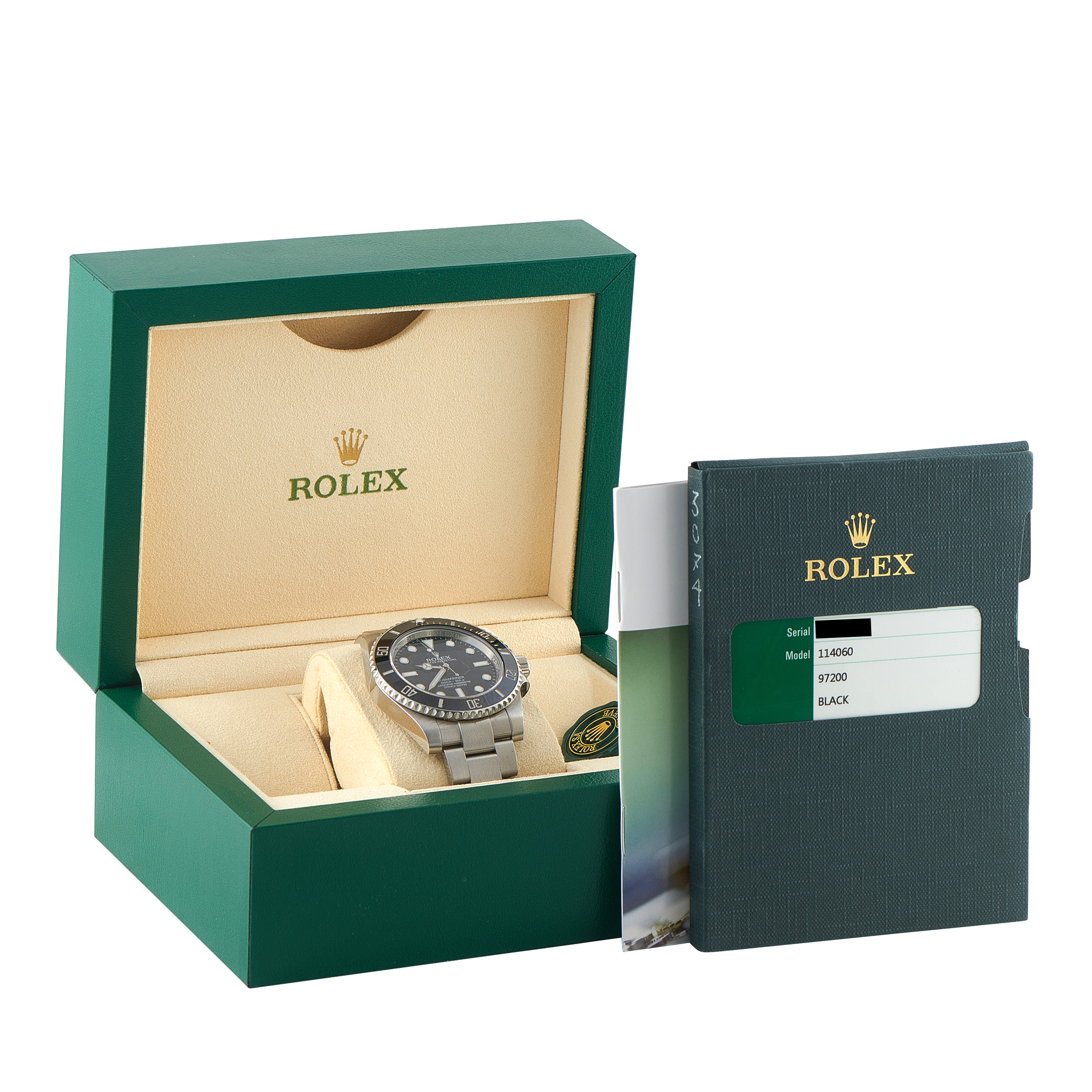 Rolex Submariner Black Dial No-Date Oystersteel Watch 114060 - Image 5
