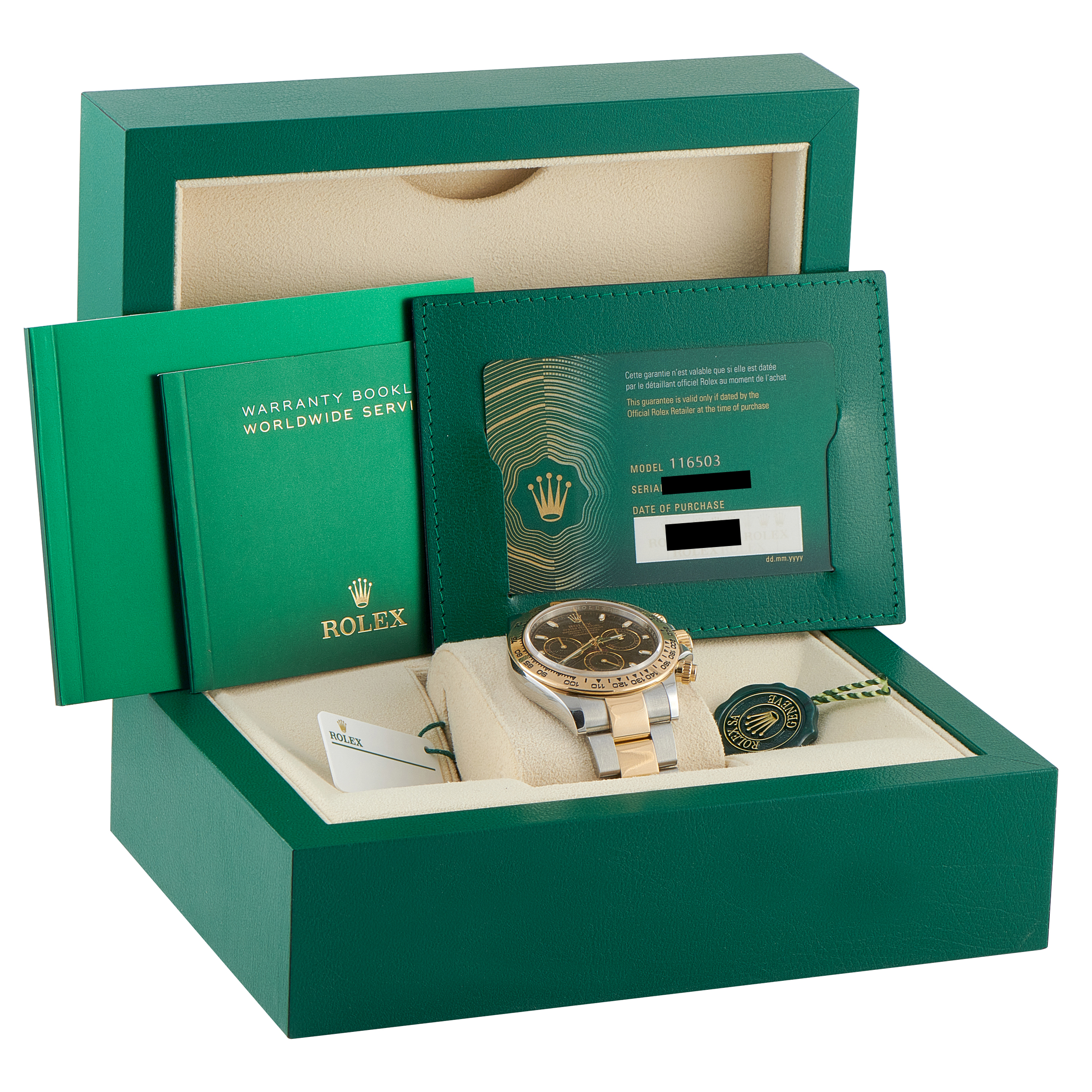 Rolex Daytona Black Dial Two-Tone Watch 116503 - Image 5