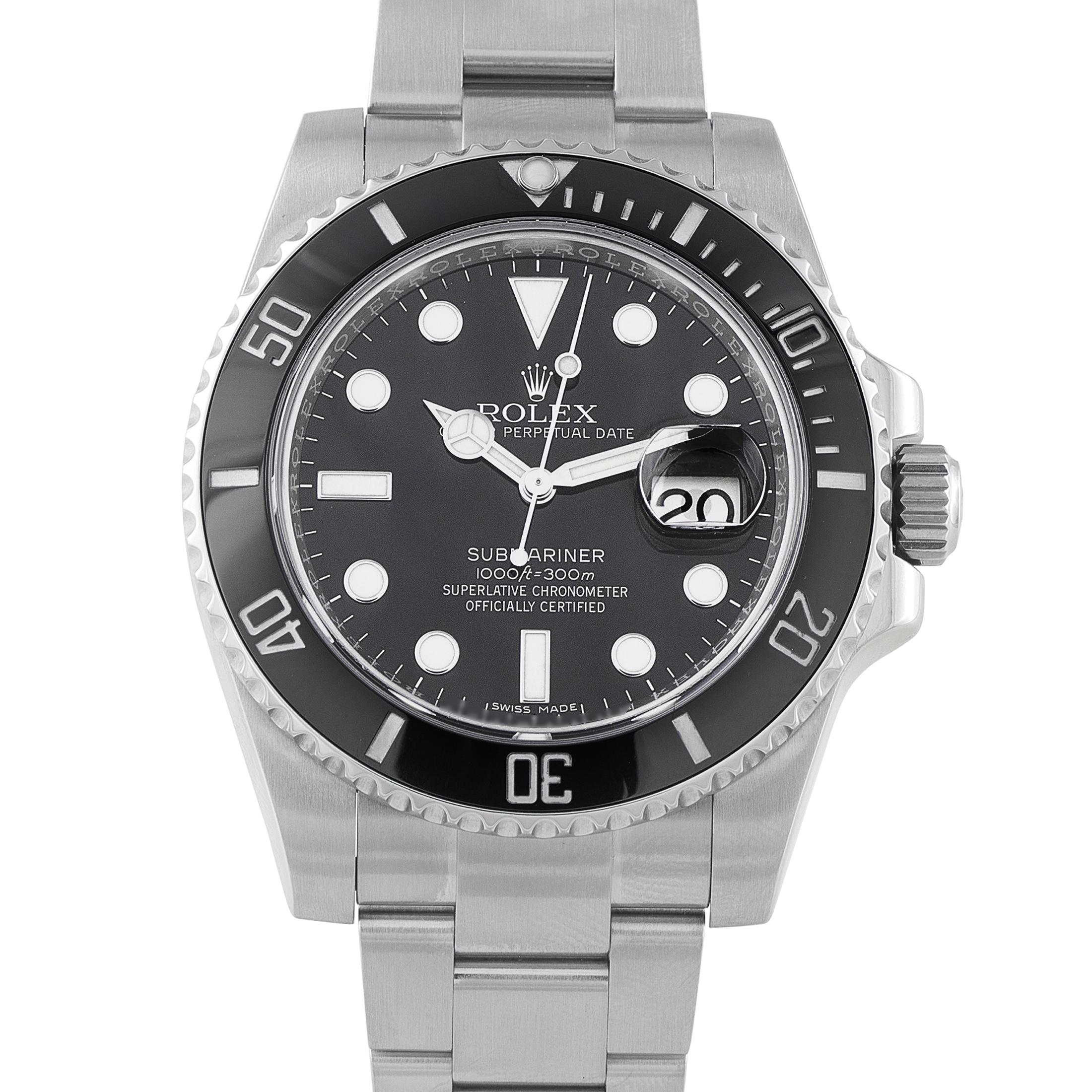Rolex Submariner Black Dial Steel Watch 116610LN
