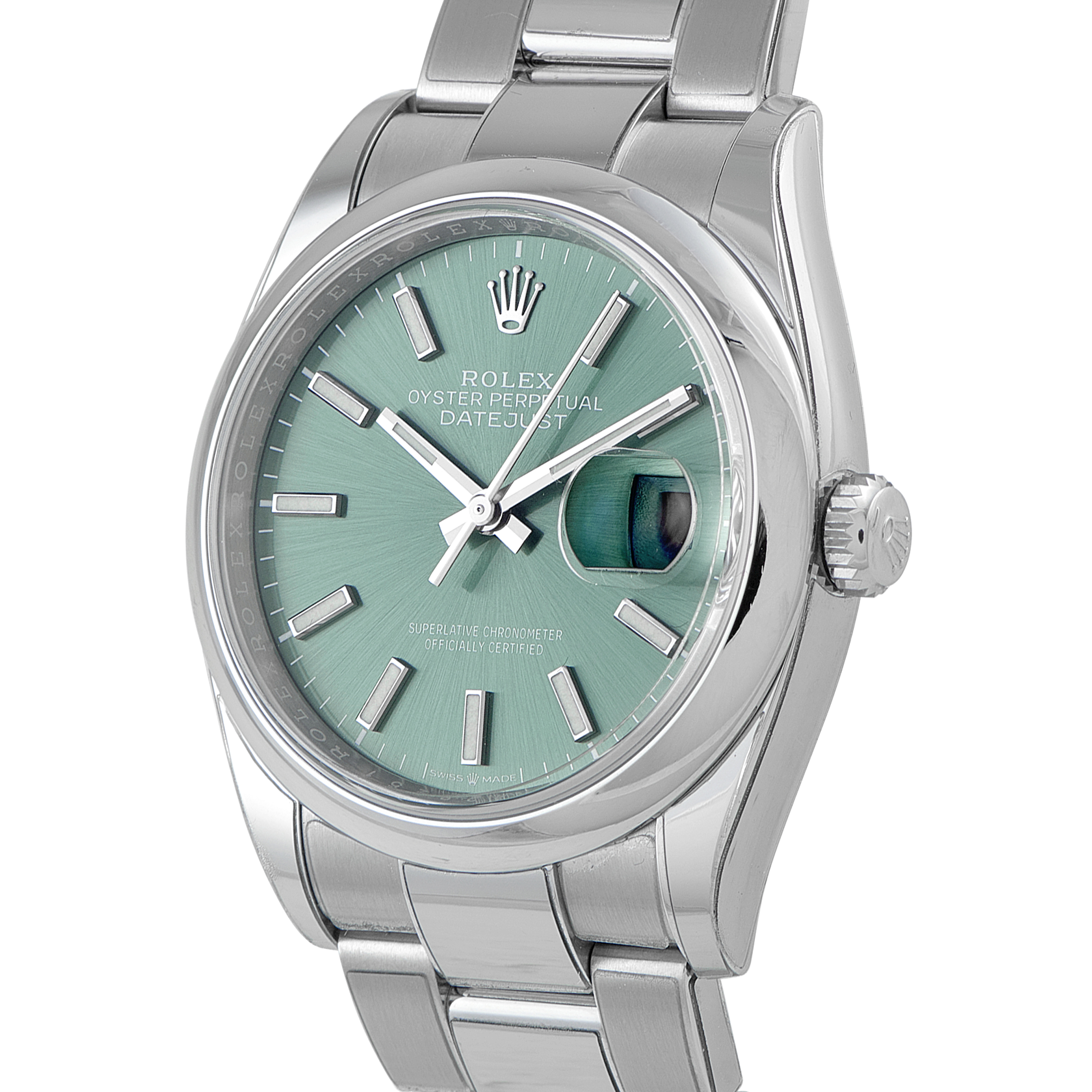 Rolex Datejust 36 Green Dial Oystersteel Watch 126200 - Image 2