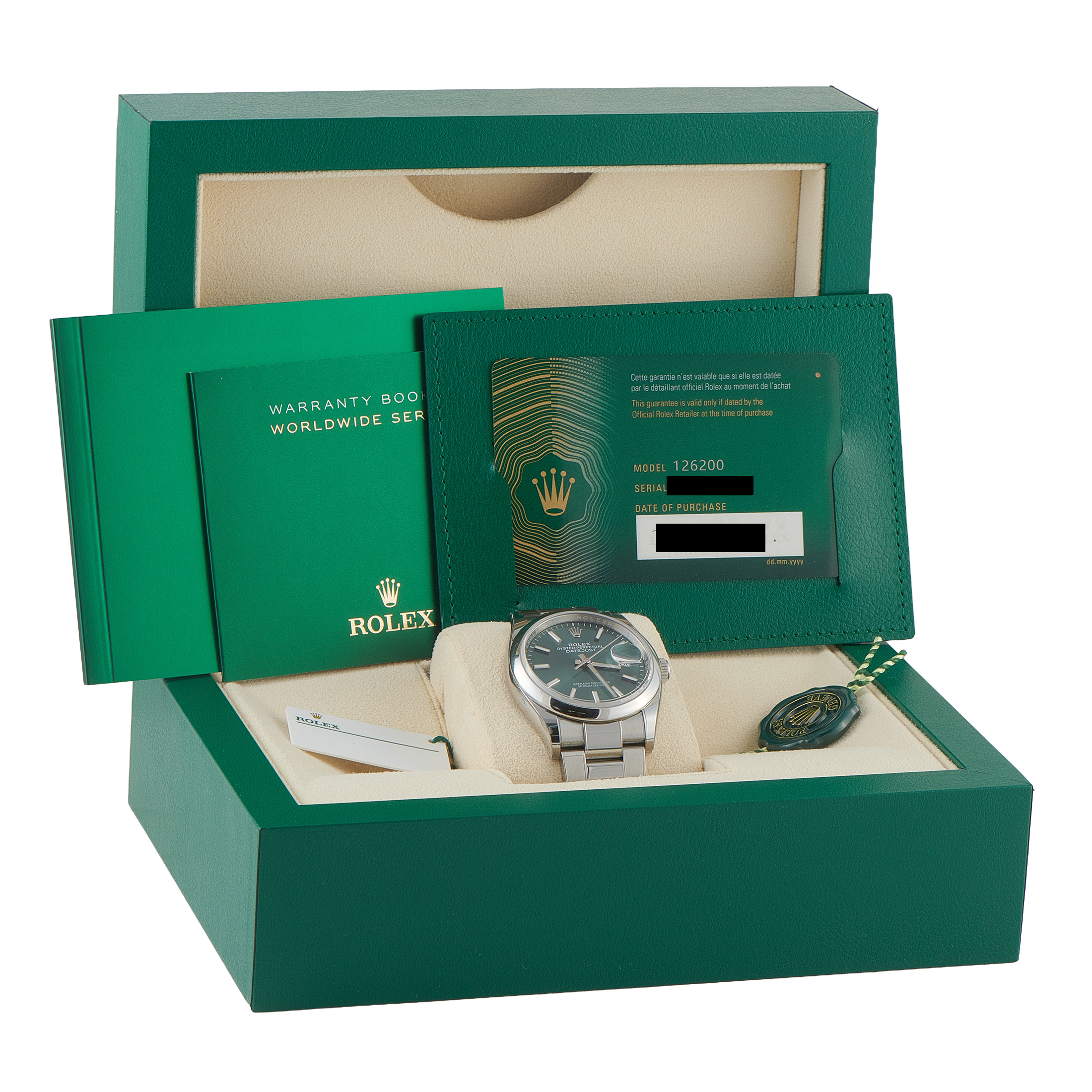 Rolex Datejust 36 Green Dial Oystersteel Watch 126200 - Image 5