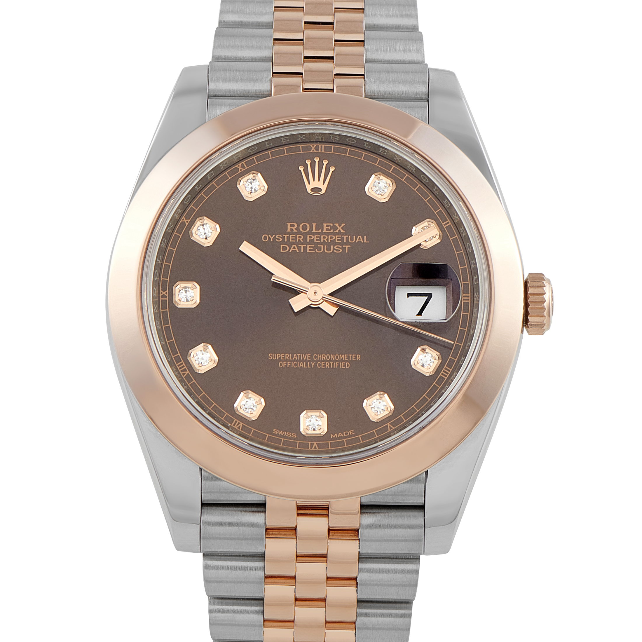 Rolex Datejust 41 Chocolate Dial Two-Tone Jubilee Watch Watch 126301