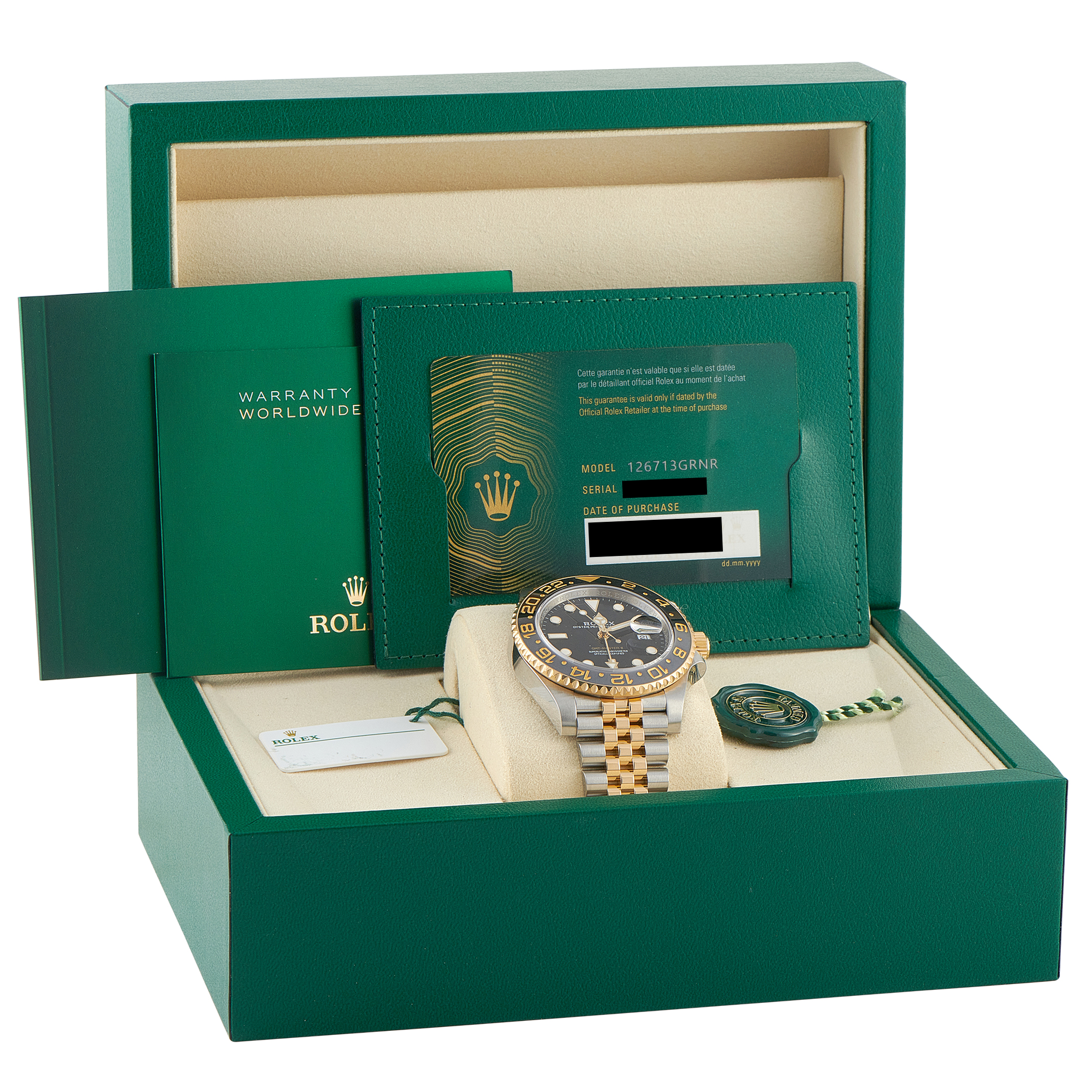 Rolex GMT-Master II Two-Tone Jubilee Watch 126713GRNR - Image 5