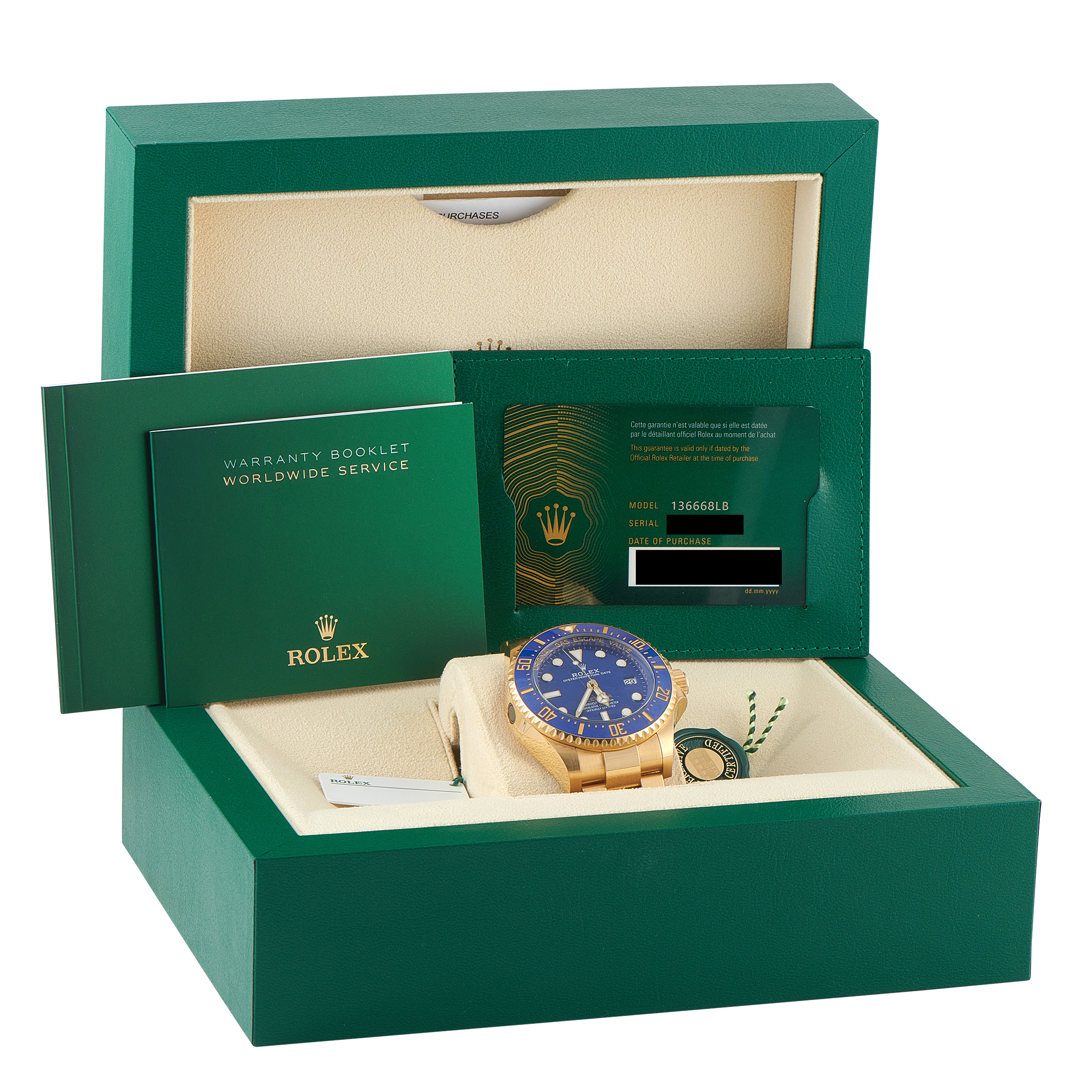 Rolex Deepsea Blue Dial 18K Yellow Gold 136668Lb - Image 5