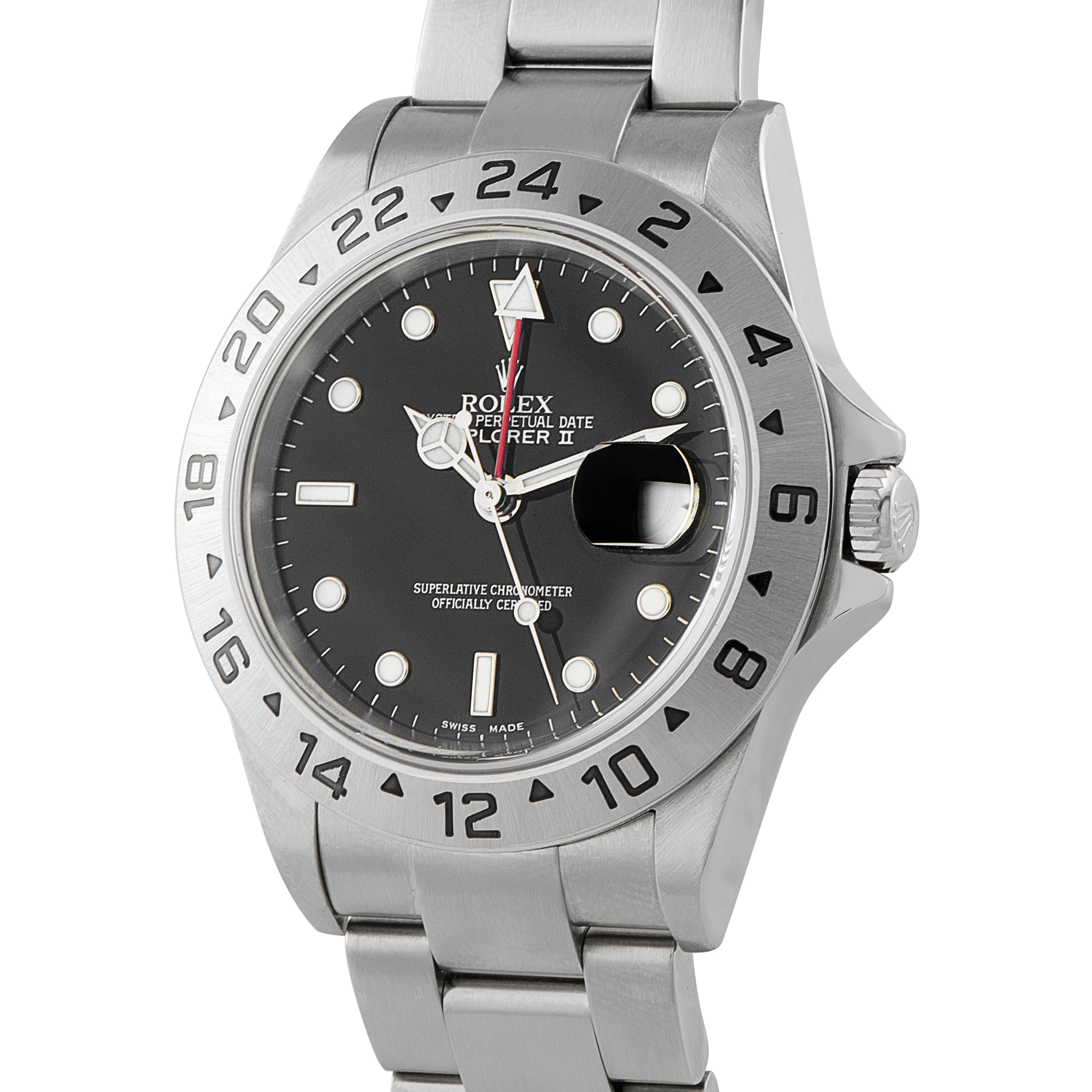 Rolex Explorer II Black Dial Oystersteel Watch 16570 - Image 2