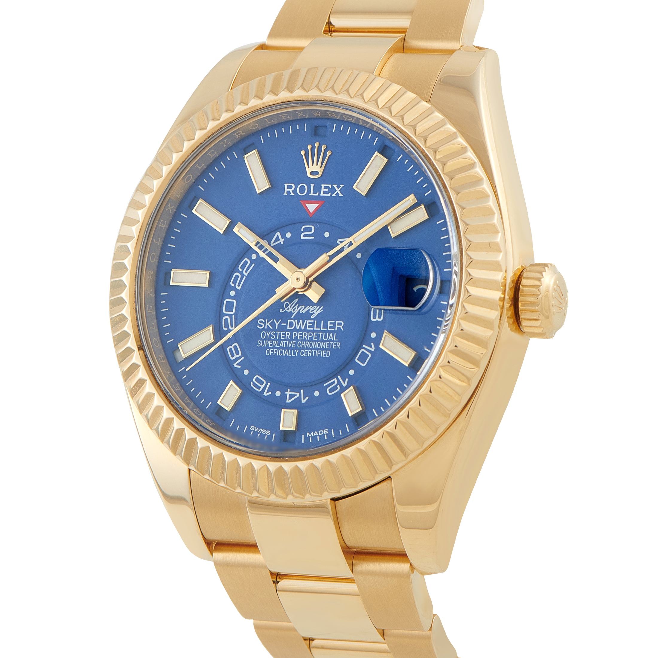 Rolex x Asprey Sky-Dweller Yellow Gold Watch 326938 - Image 2