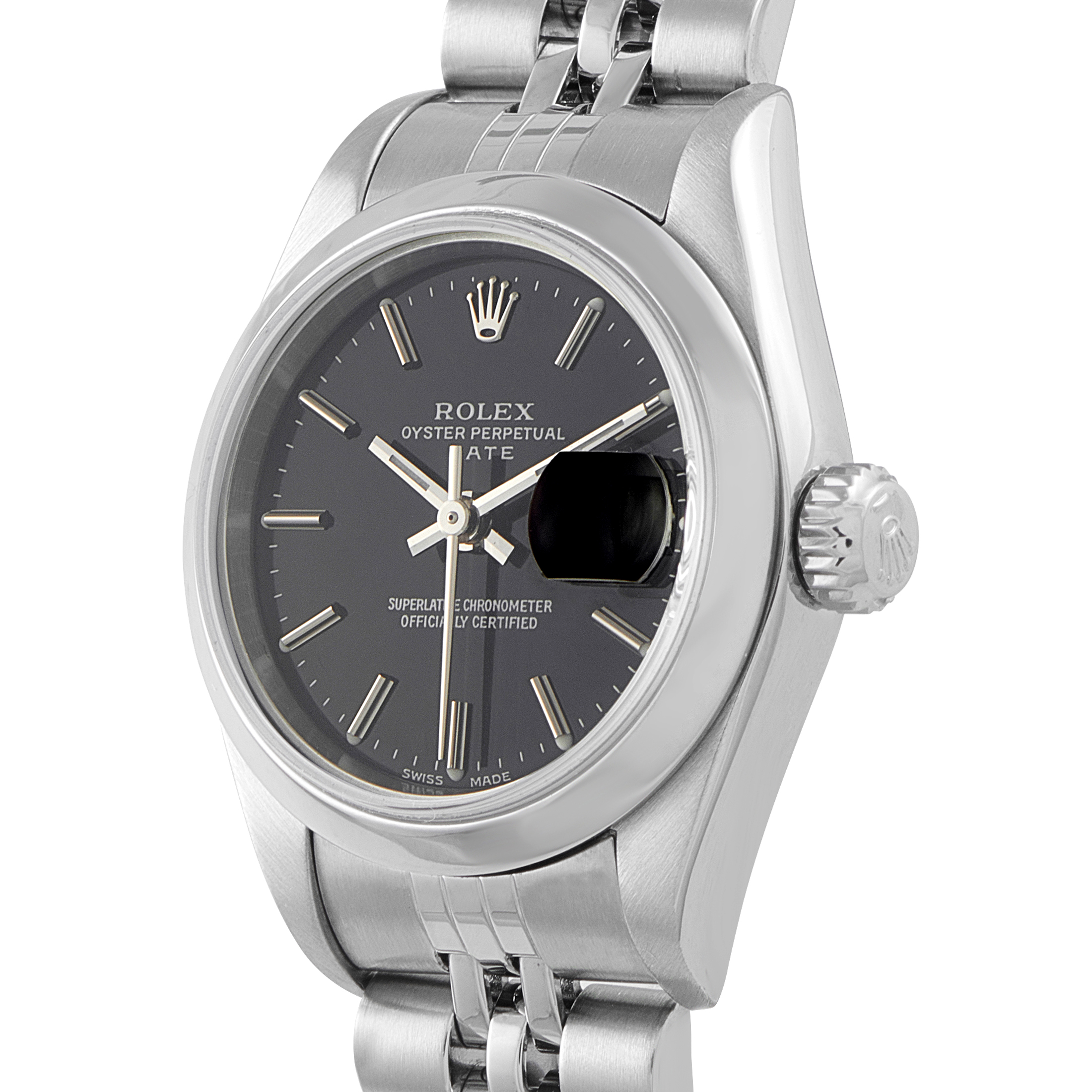 Rolex Lady-Datejust Black Dial Steel Jubilee Watch 79160 - Image 2
