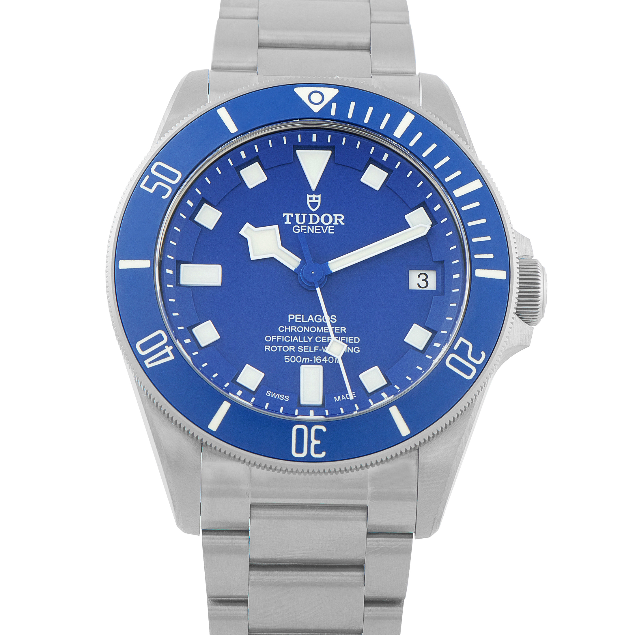 Tudor Pelagos Blue Dial Titanium Watch 25600TB