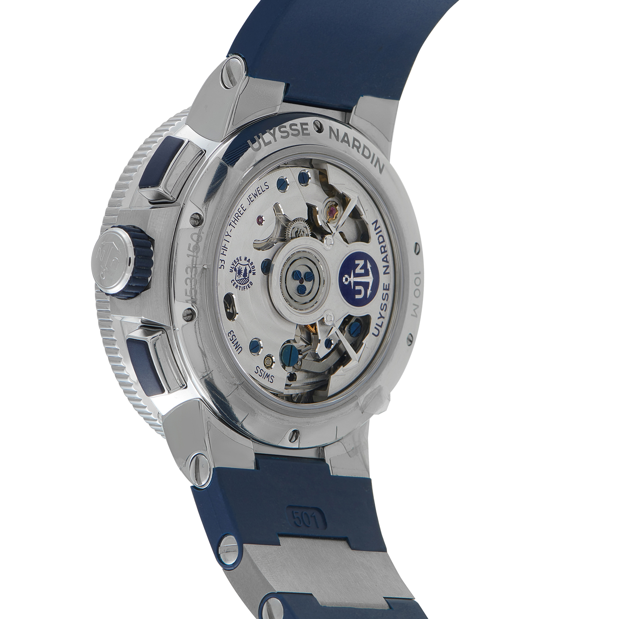 Ulysse Nardin Marine Chronograph Steel Watch 1533-150-3/43 - Image 3