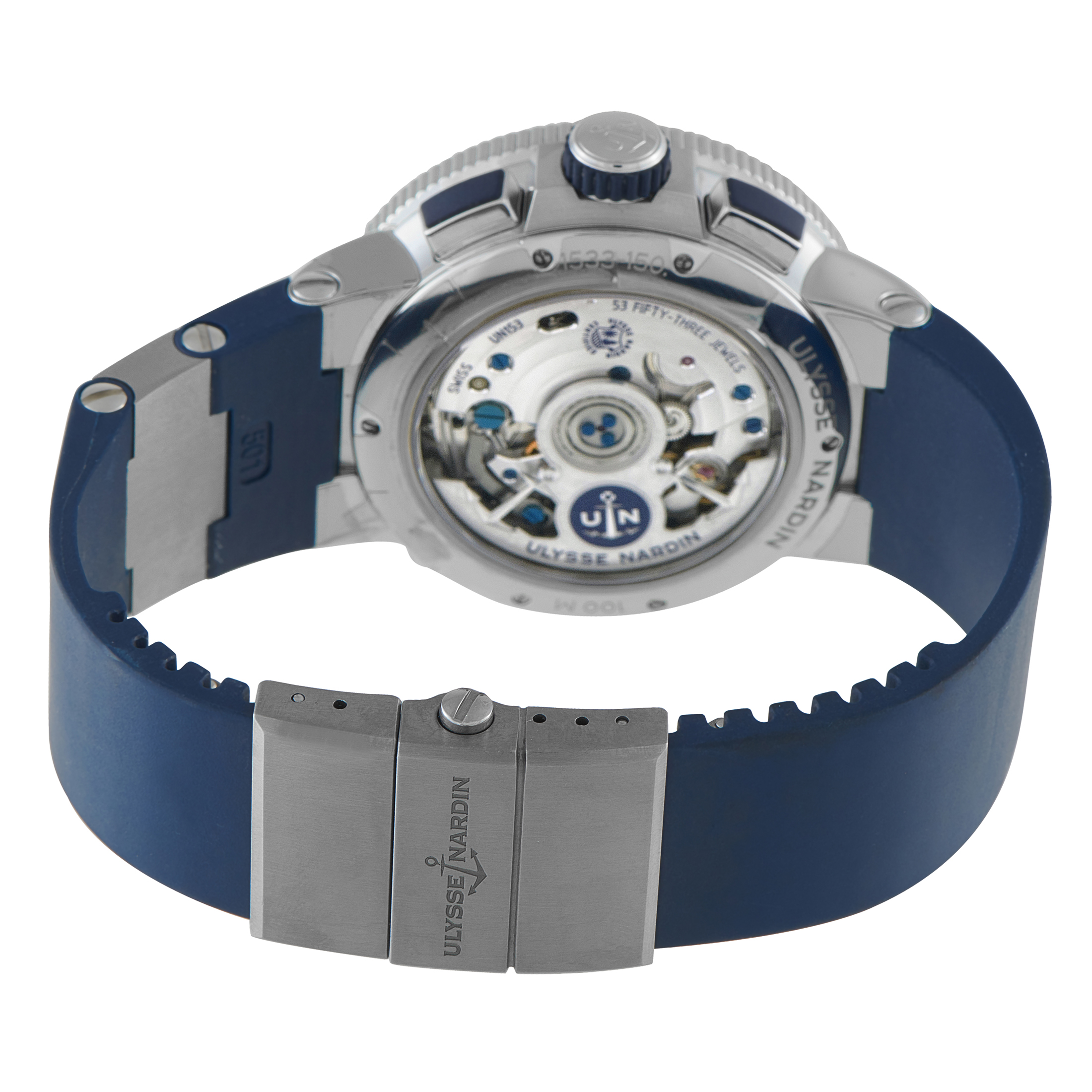 Ulysse Nardin Marine Chronograph Steel Watch 1533-150-3/43 - Image 4