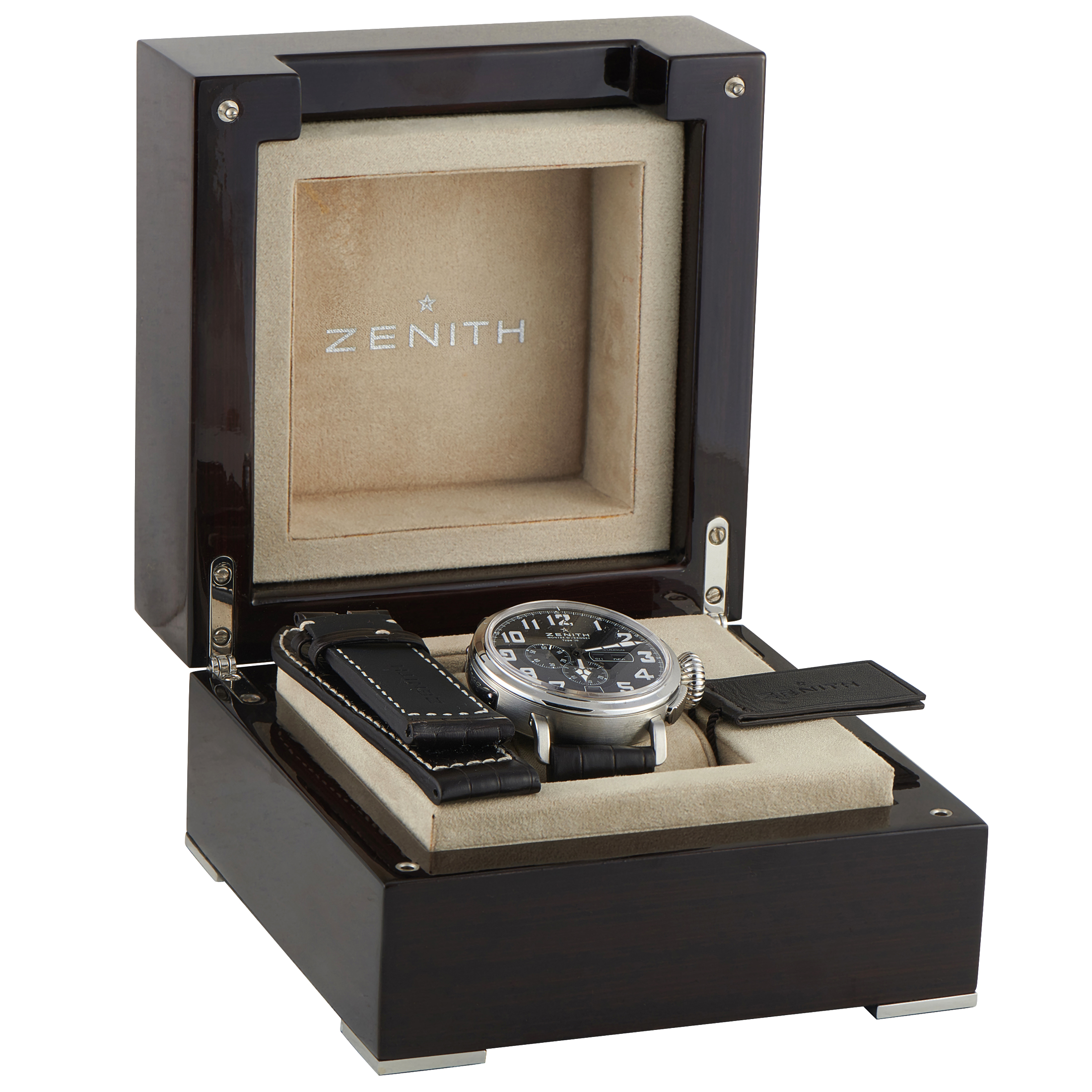 Zenith Pilot Type 20 Montre d'Aéronef Annual Calendar Steel Watch 03.2430.4054/21.C721 - Image 5