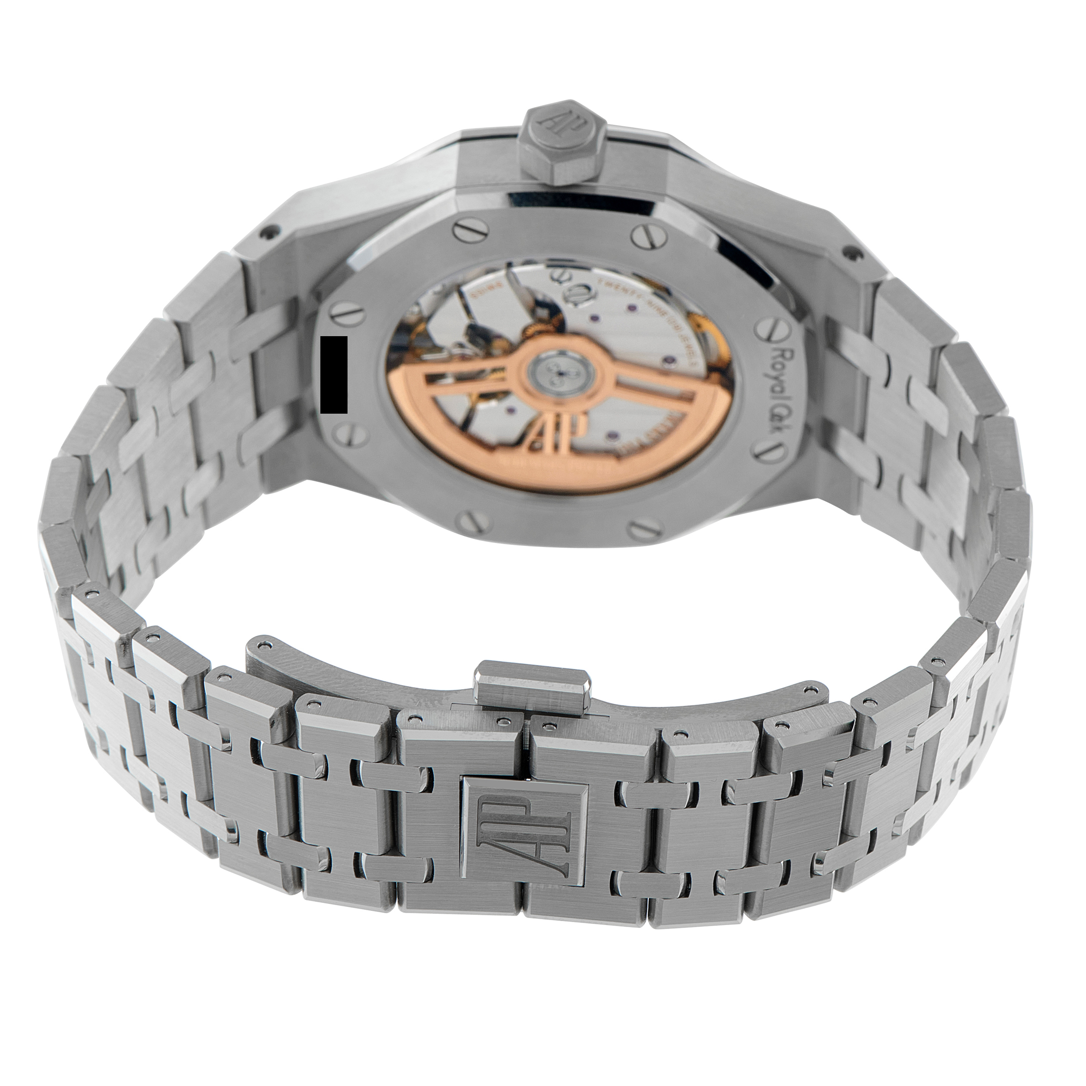 Audemars Piguet Royal Oak Light Blue Dial Diamond Set Bezel Steel Watch 15551ST.ZZ.1356ST.01 - Image 4