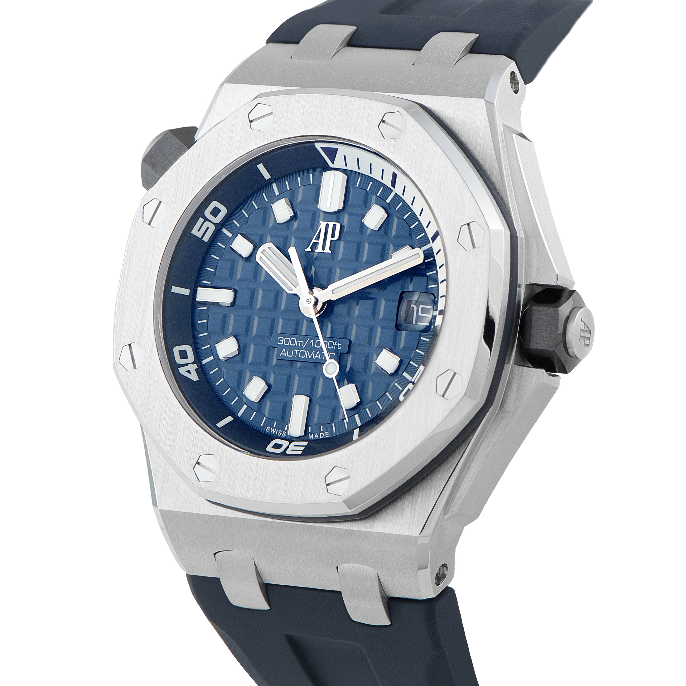 Audemars Piguet Royal Oak Offshore Diver Blue Dial Steel Watch 15720ST.OO.A027CA.01 - Image 2