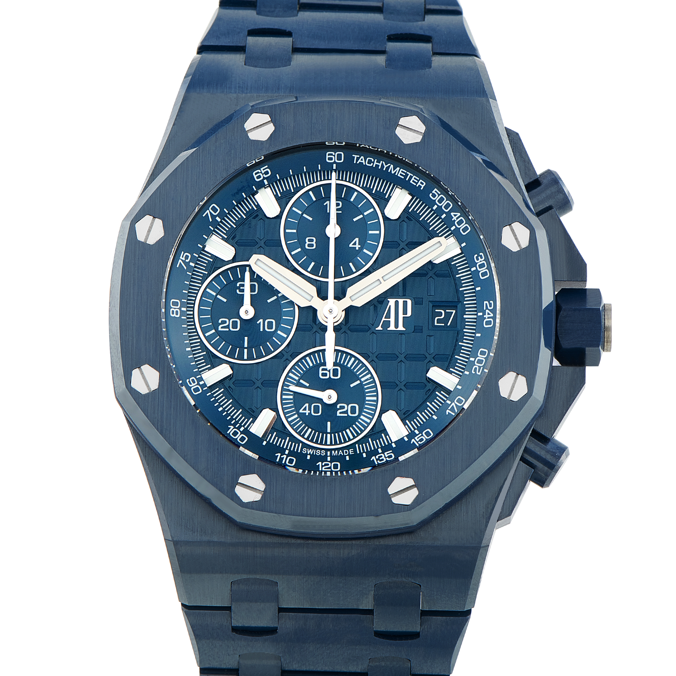 AP Royal Oak Offshore Blue Ceramic 26238CD | Luxury Bazaar