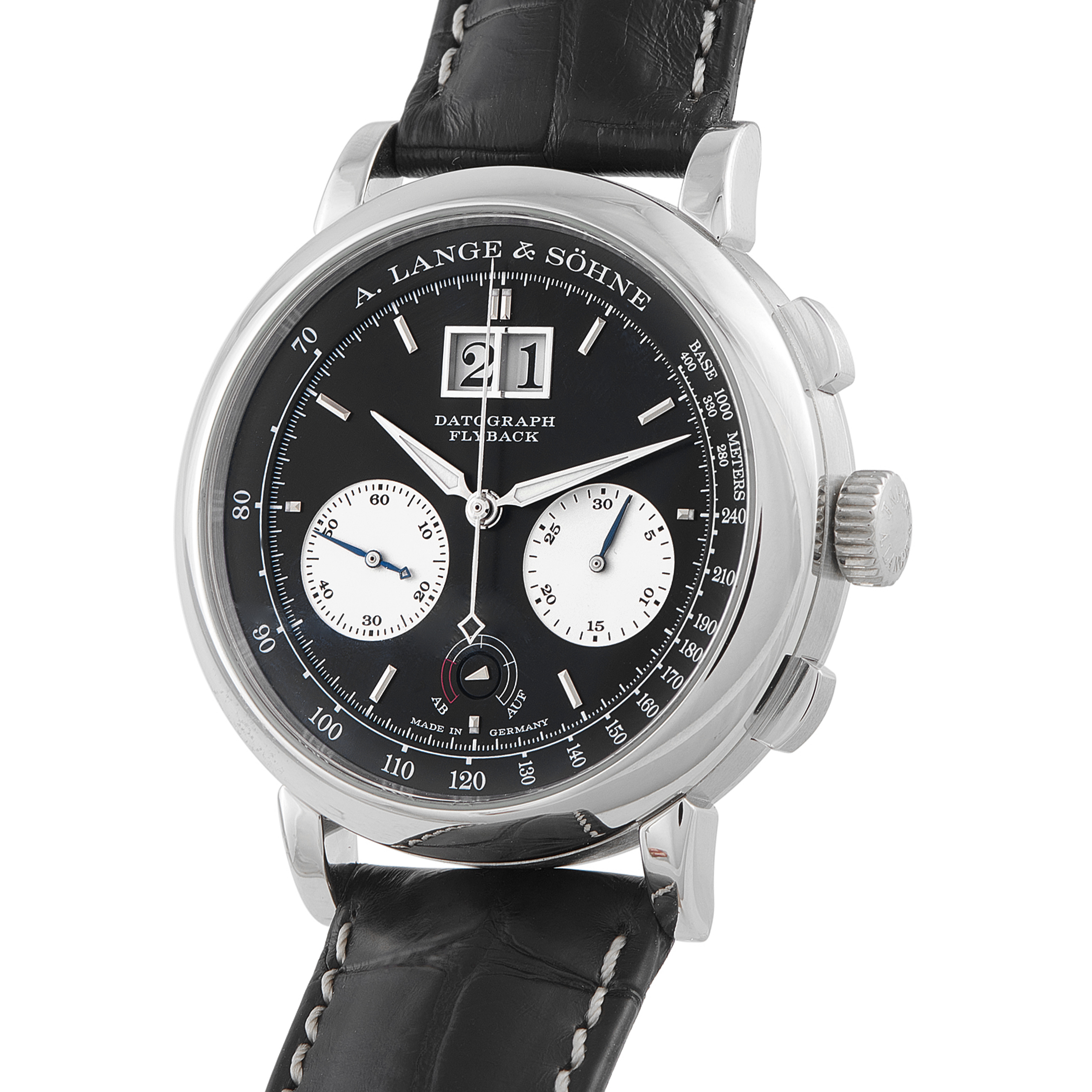 A. Lange & Sohne Datograph Up/Down Platinum Watch 405.035 - Image 2