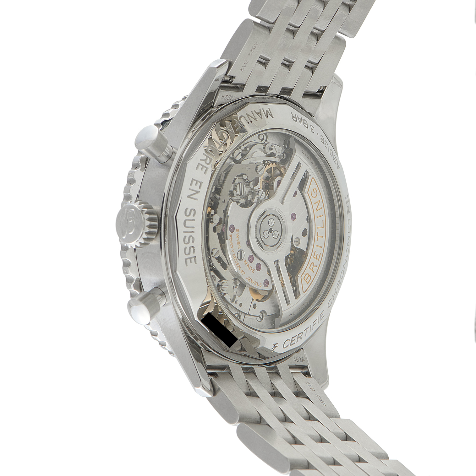Breitling Navitimer B01 Chronograph 43 Ice Blue Dial Steel Watch AB0138241C1A1 - Image 3
