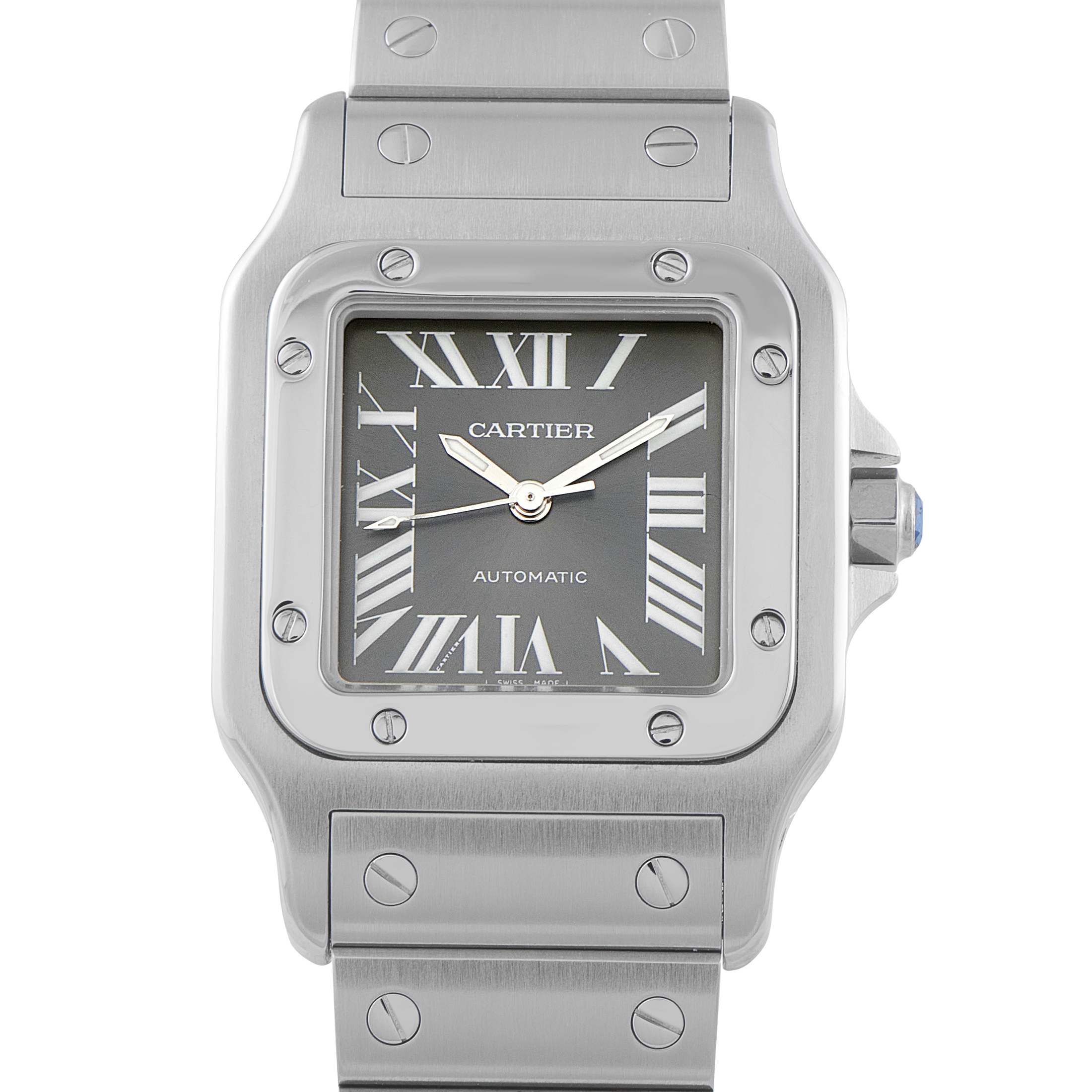 Cartier Santos Galbée Anthracite Dial SIHH Asia Limited Edition Steel Watch 2319