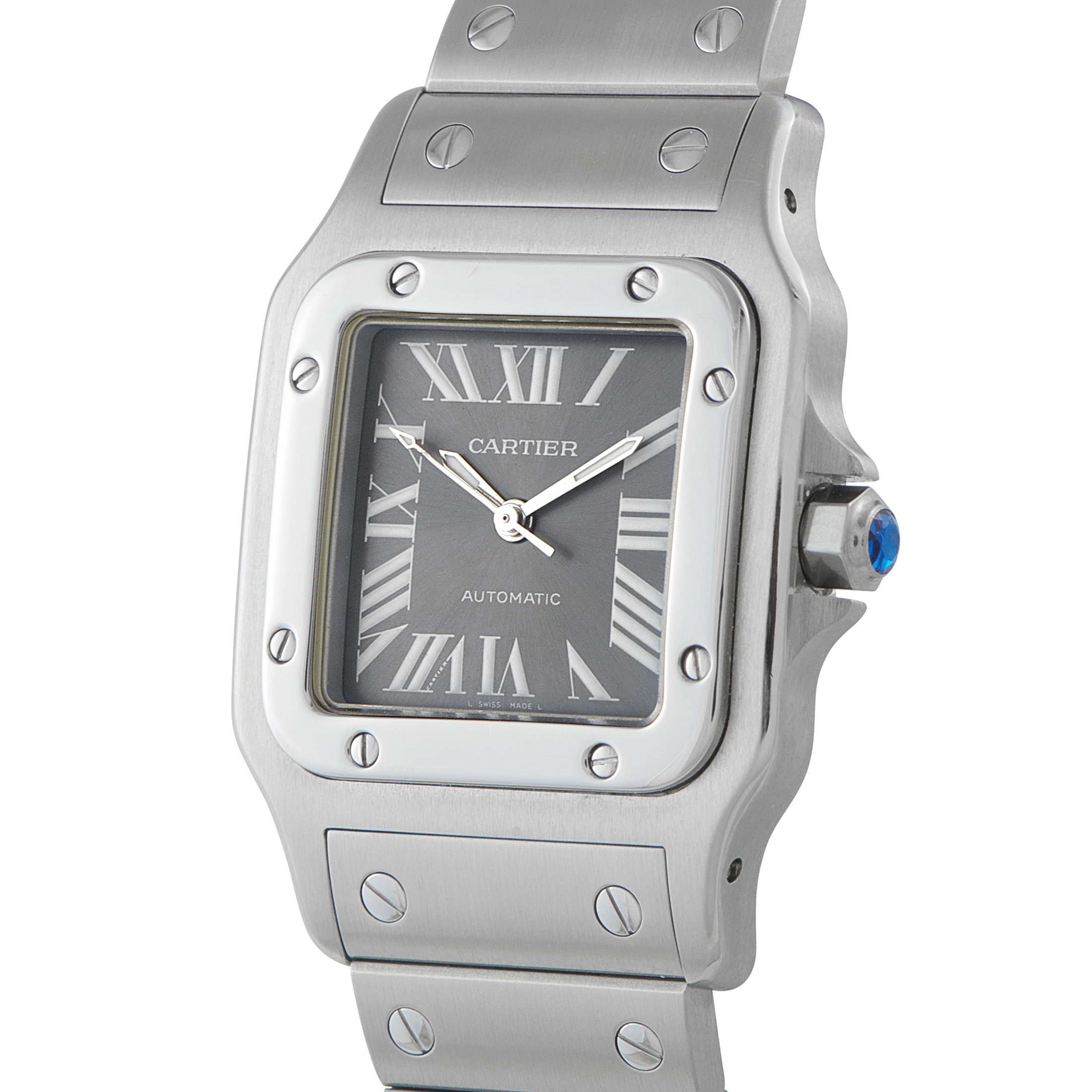 Cartier Santos Galbée Anthracite Dial SIHH Asia Limited Edition Steel Watch 2319 - Image 2
