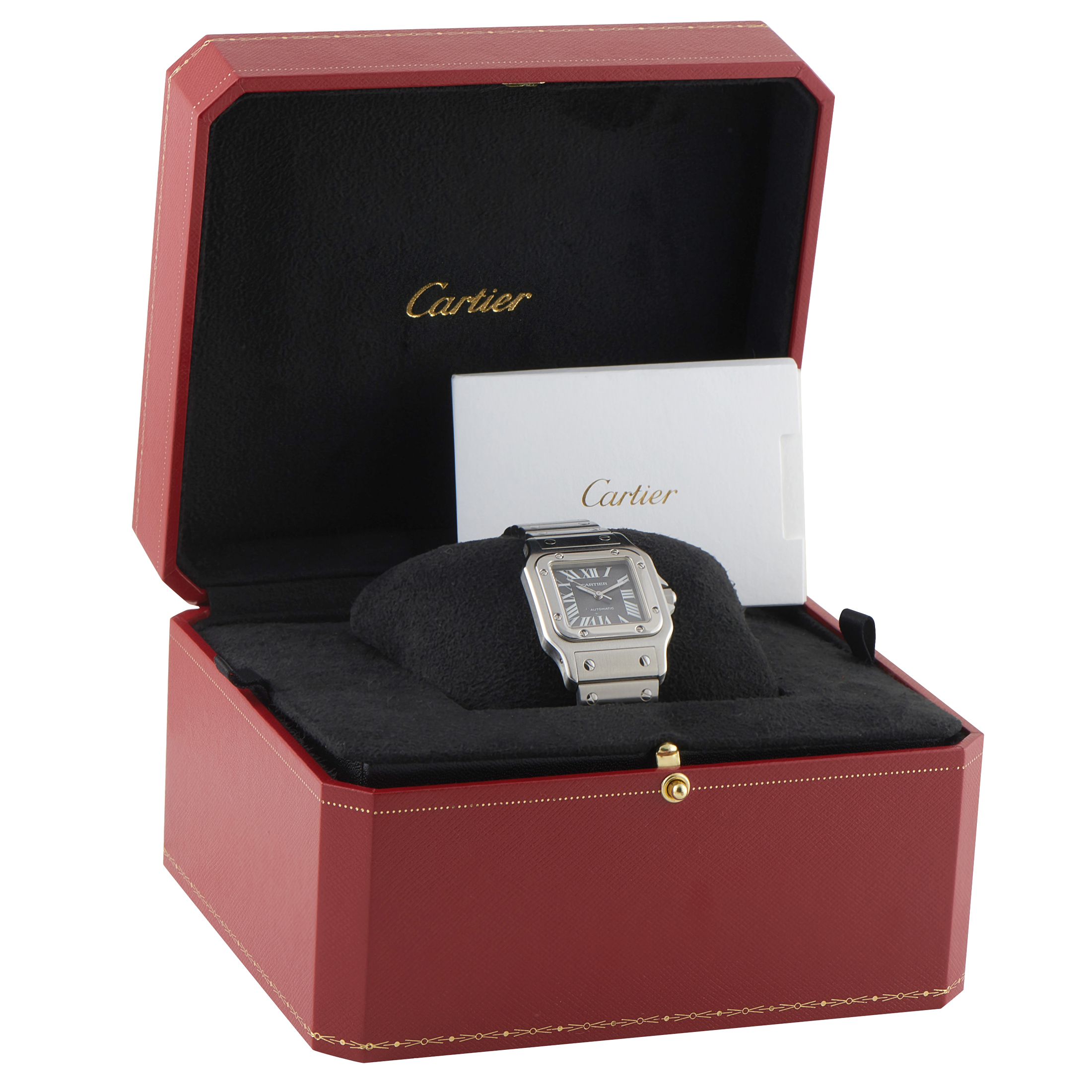 Cartier Santos Galbée Anthracite Dial SIHH Asia Limited Edition Steel Watch 2319 - Image 5