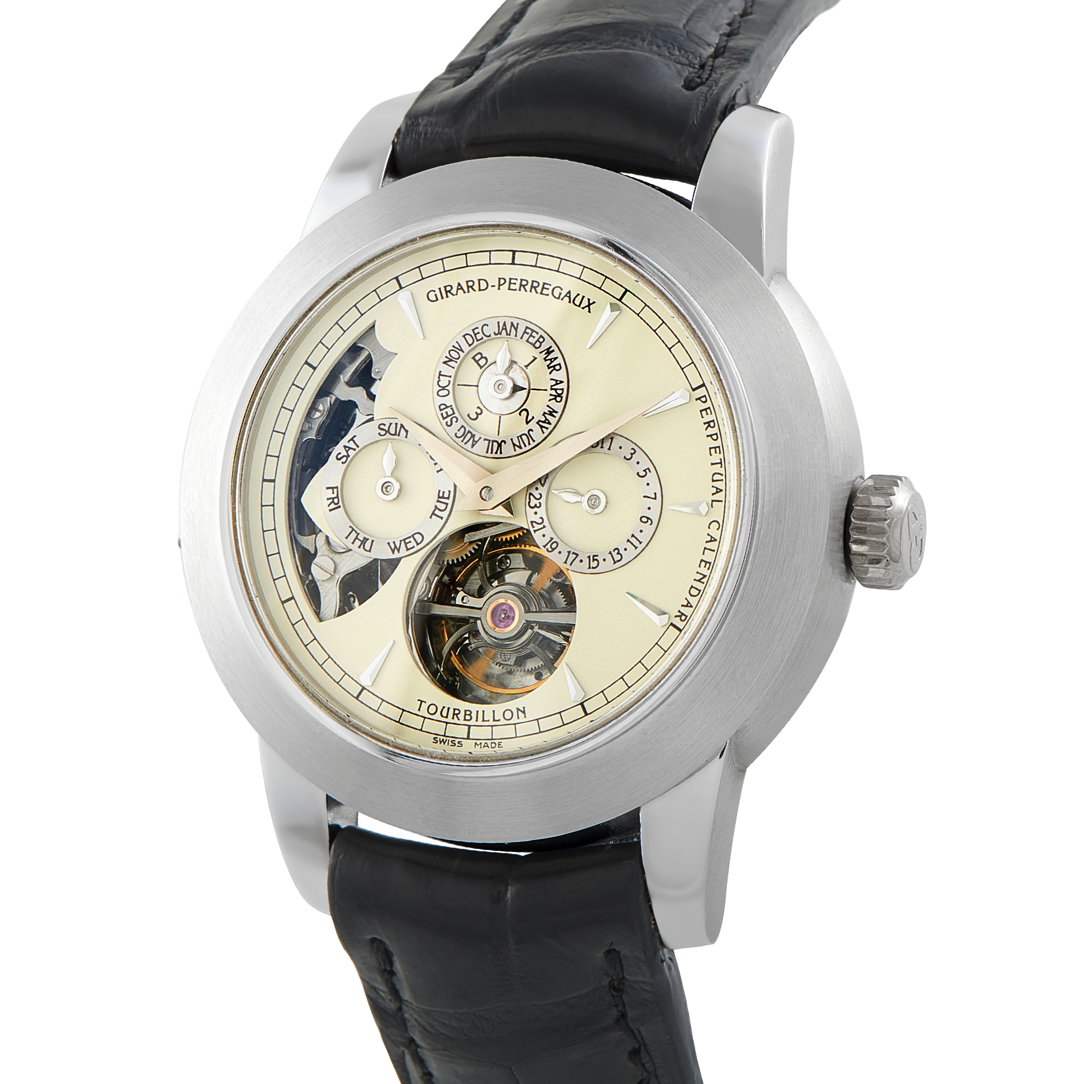 Girard Perregaux Opera II Perpetual Calendar Tourbillon Platinum Watch 99741 - Image 2