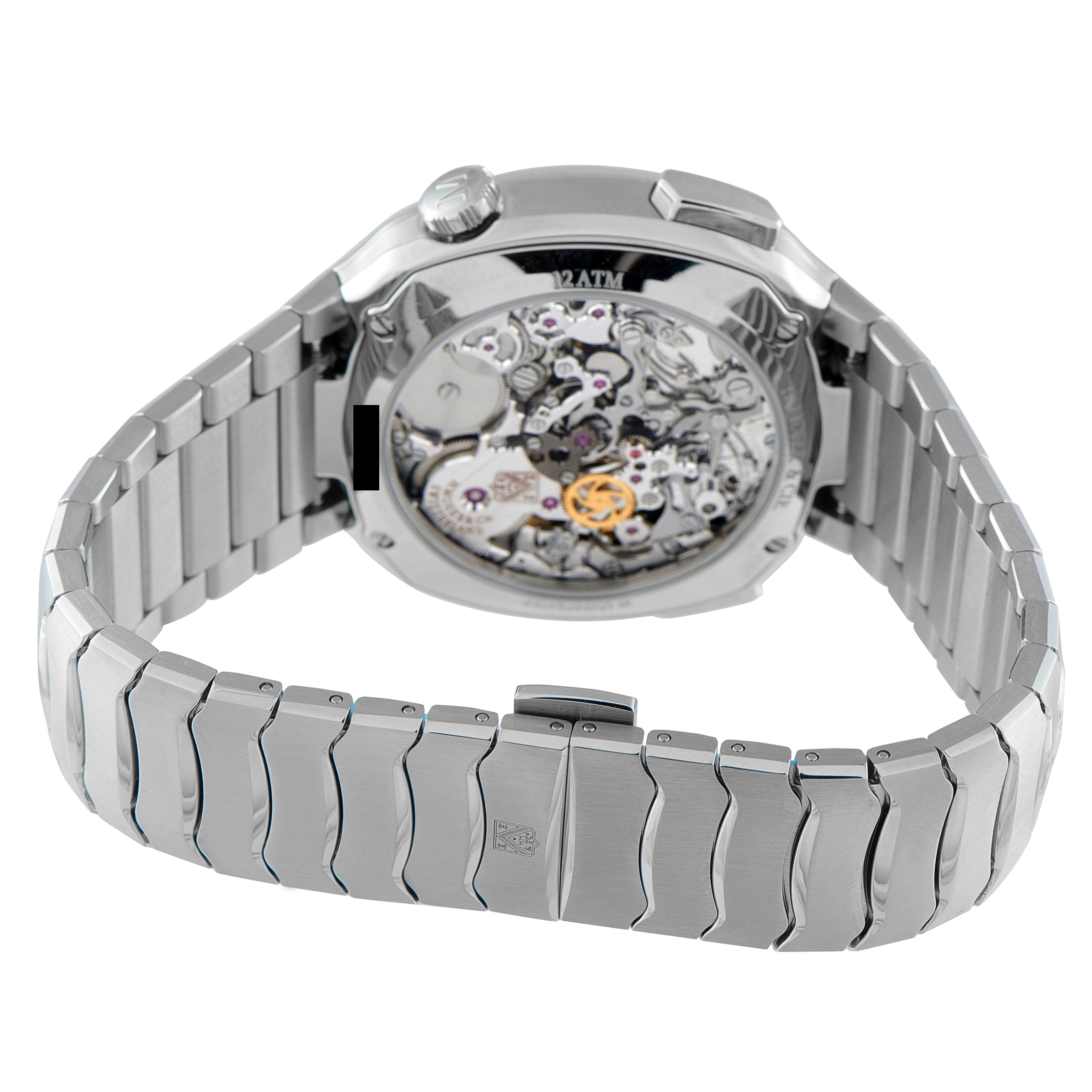 H. Moser & Cie Streamliner Chronograph Undefeated Green Camo Dial Steel Watch 6902-1205 - Image 4