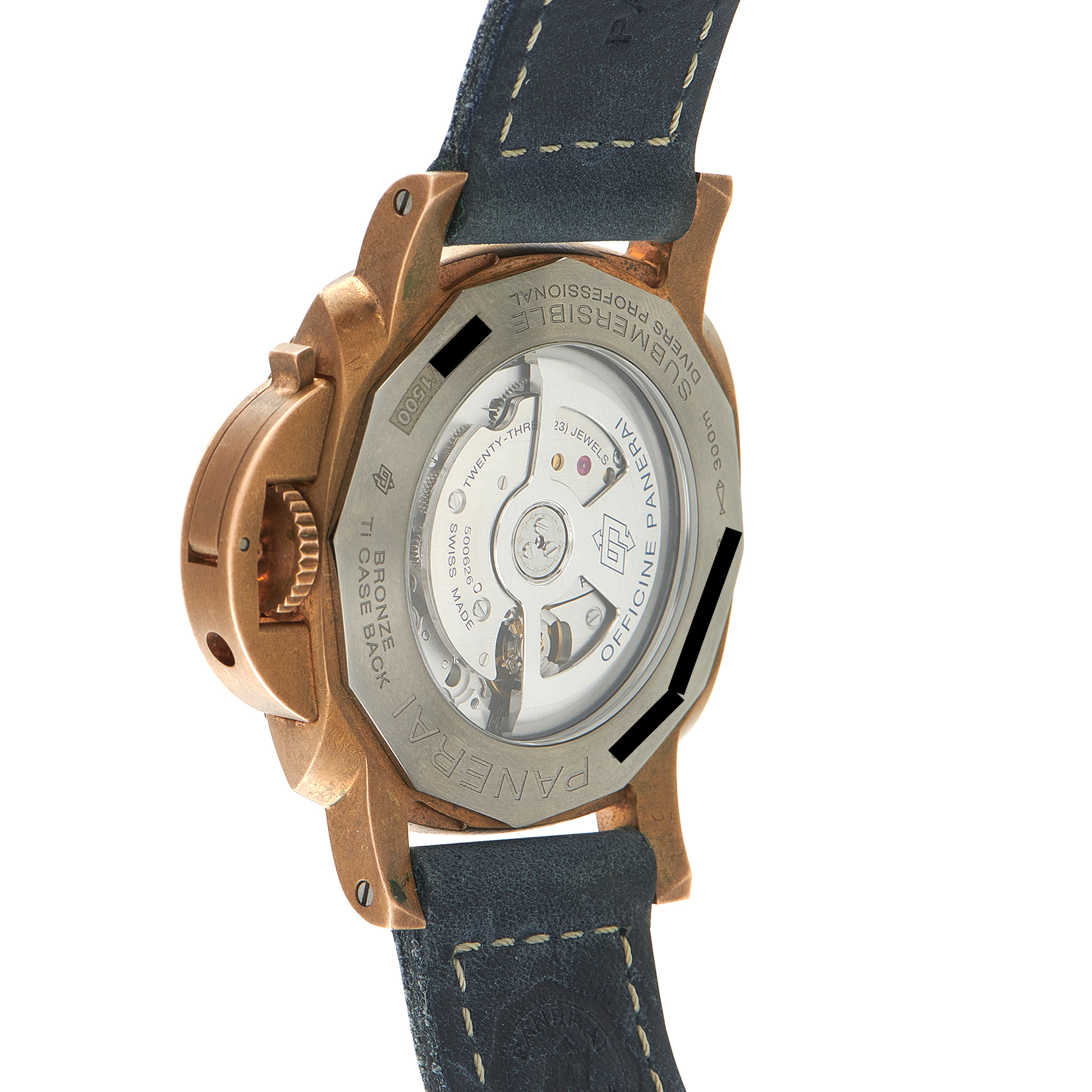 Officine Panerai Submersible Bronzo Blue Abisso Watch pam1074 - Image 3