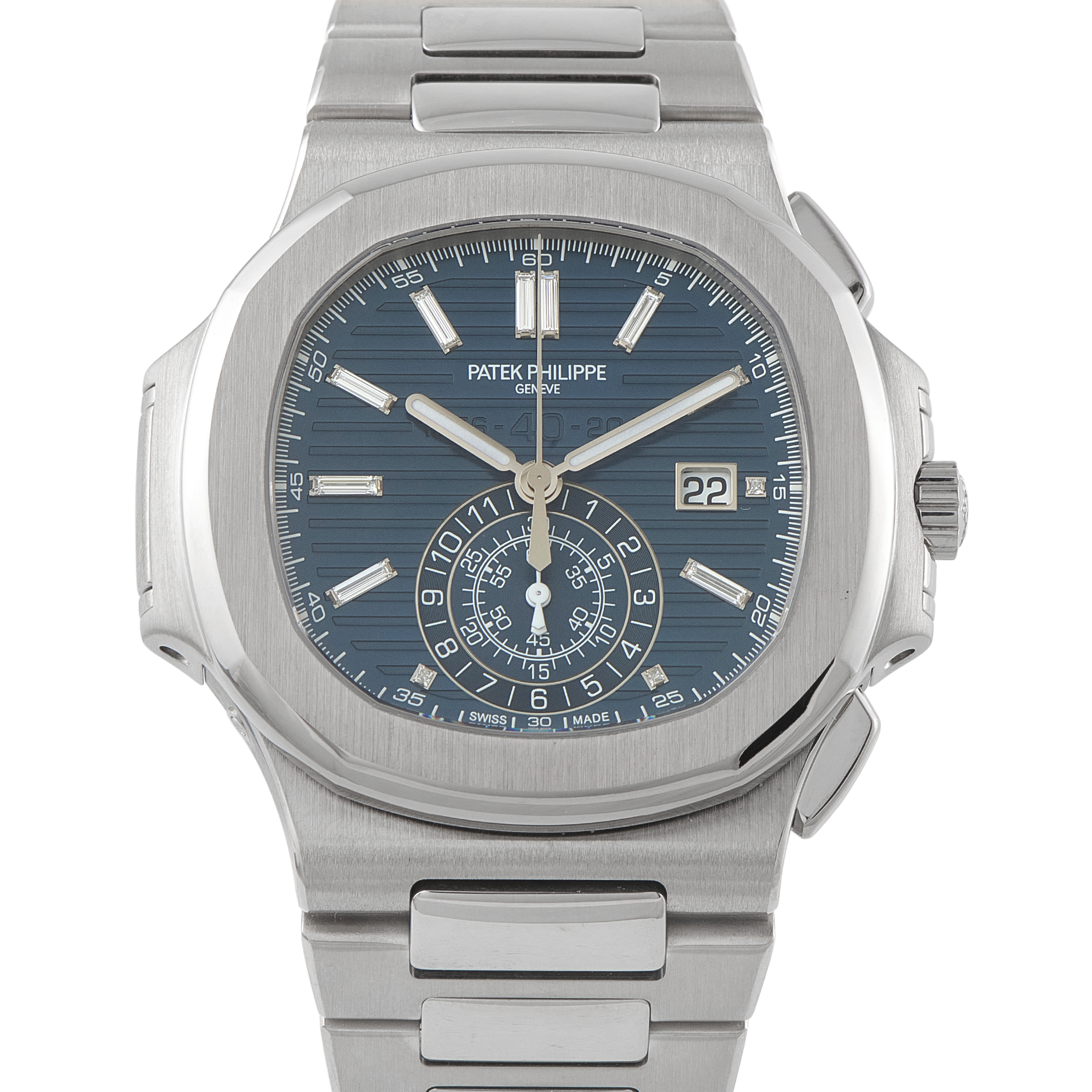Patek Philippe Nautilus Chronograph White Gold Watch 5976/1g-001