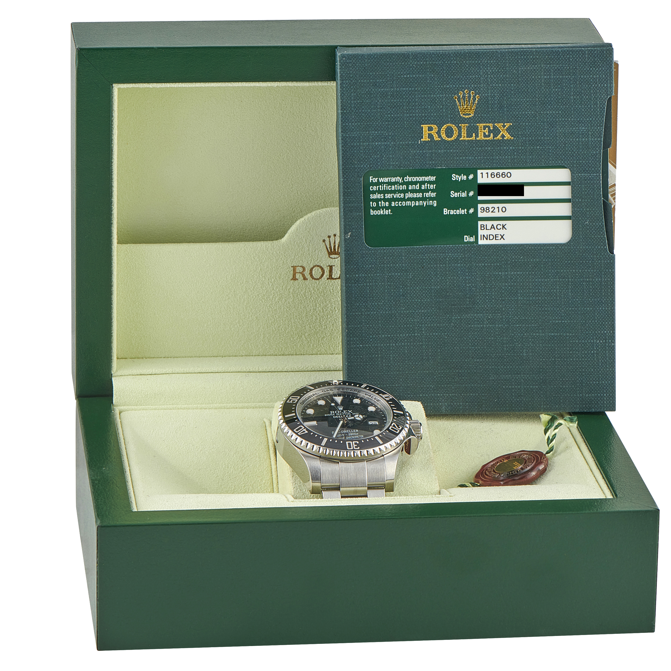 Rolex Deepsea Sea-Dweller Steel Watch 116660 - Image 5