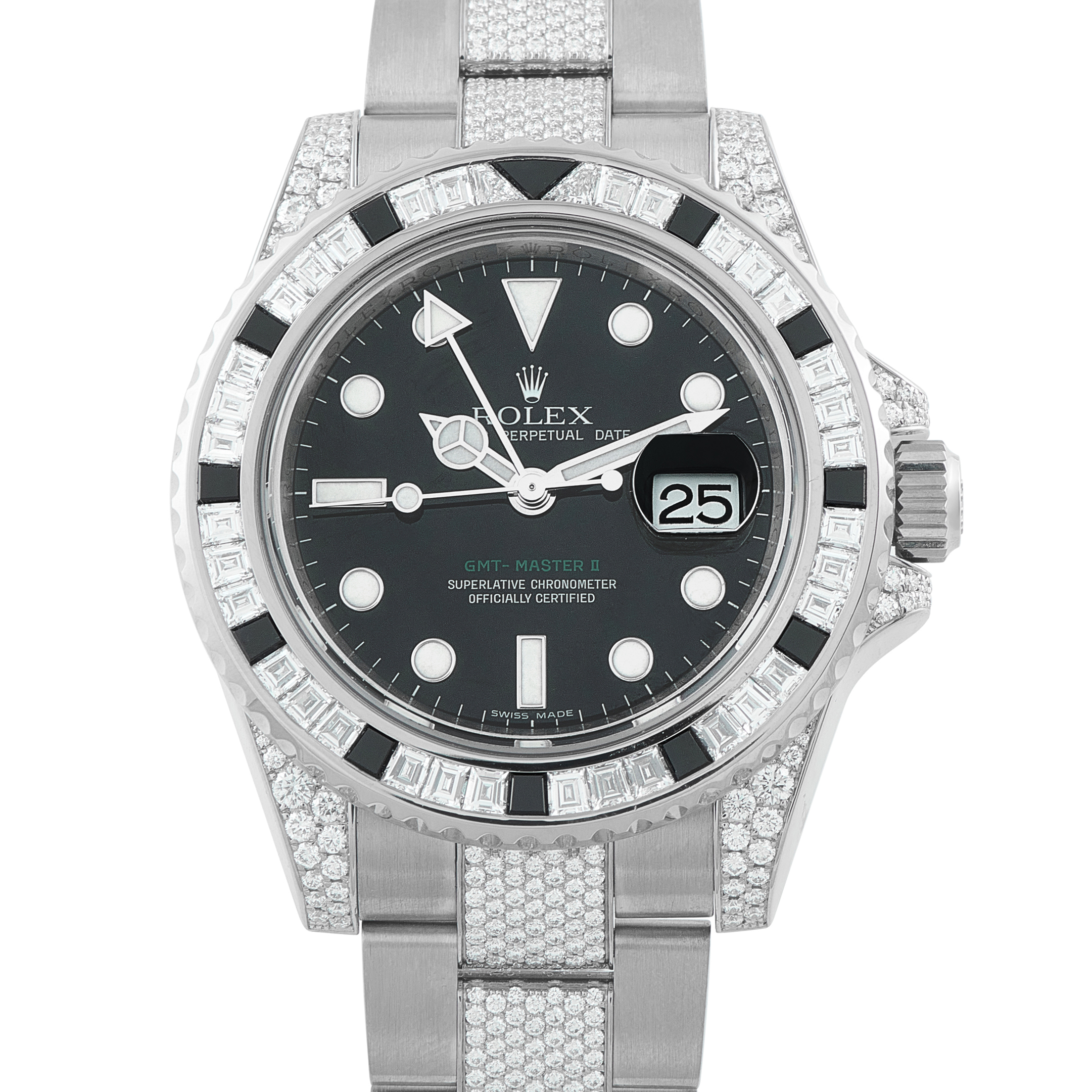 Rolex GMT-Master II Diamond-Set White Gold Watch 116759SANR