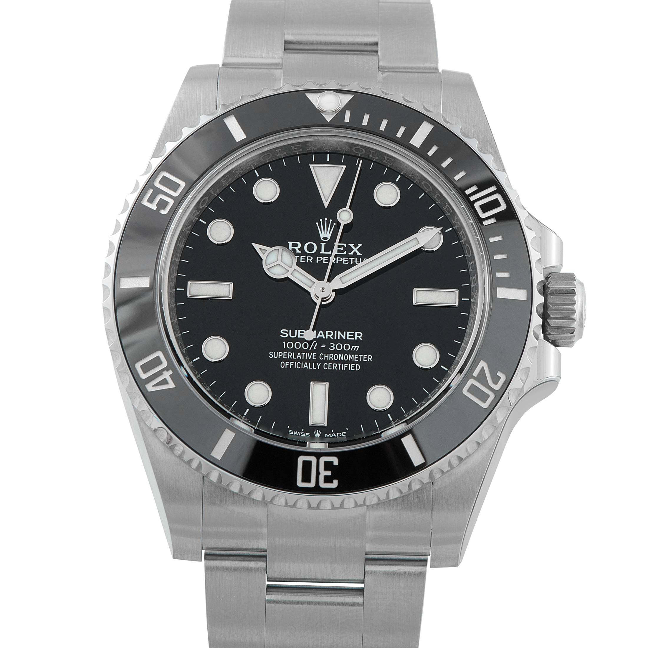 Rolex Submariner No-Date Steel Watch 124060