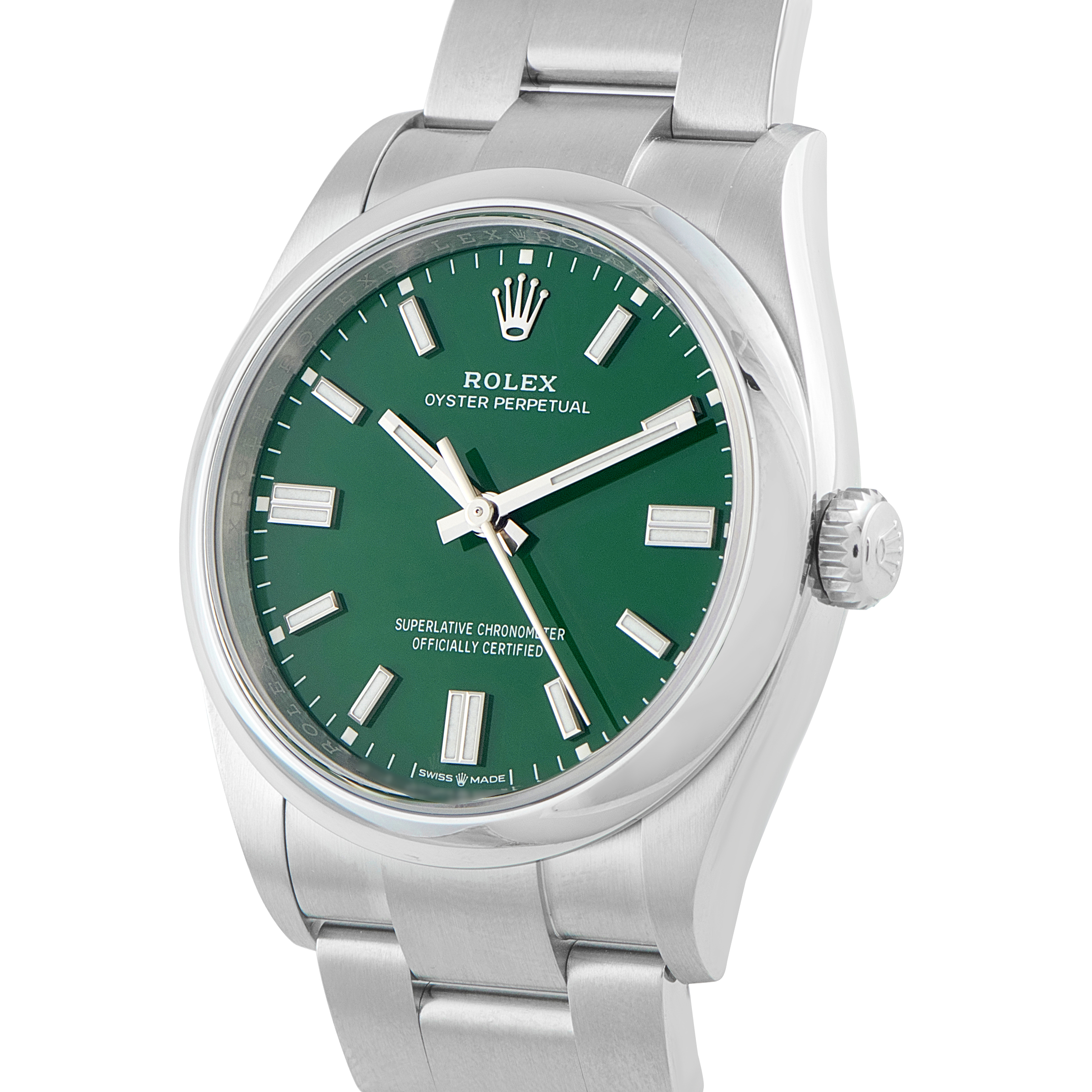 Rolex Oyster Perpetual 36 Green Dial Steel Watch 126000 - Image 2