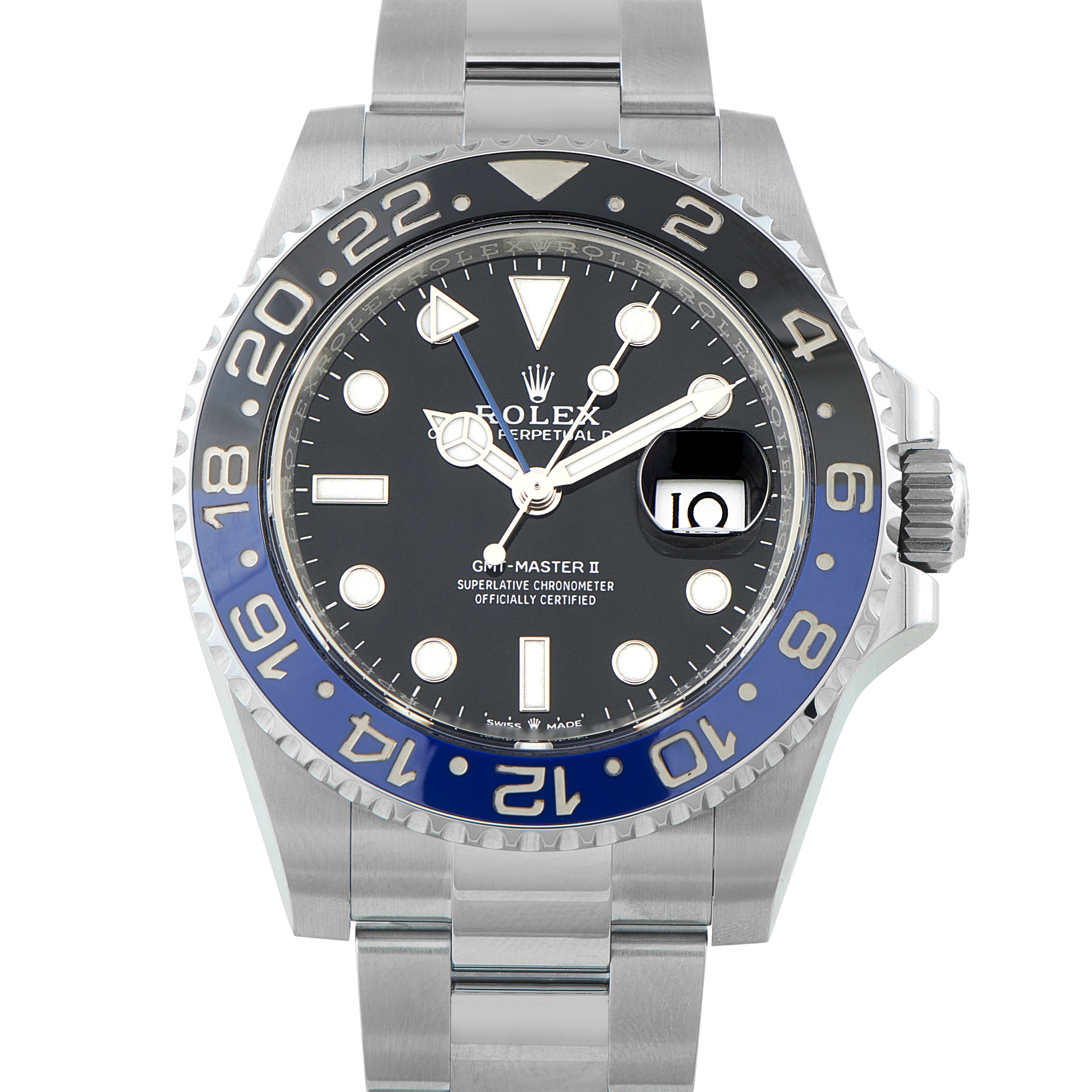 Rolex GMT-Master II Batman Steel Oyster Watch 126710BLNR