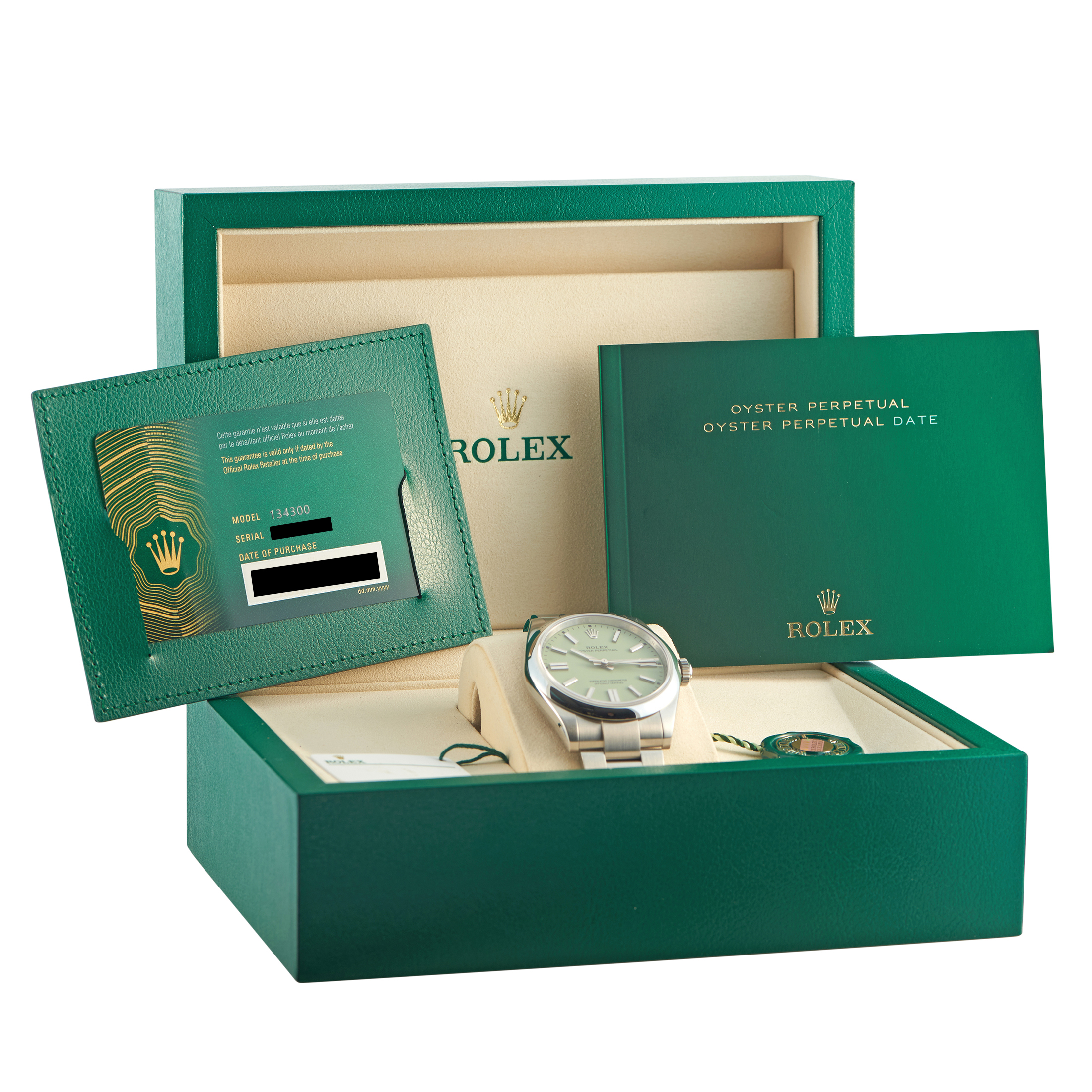 Rolex Oyster Perpetual 41 Pistachio Dial Steel Watch 134300-0006 - Image 5